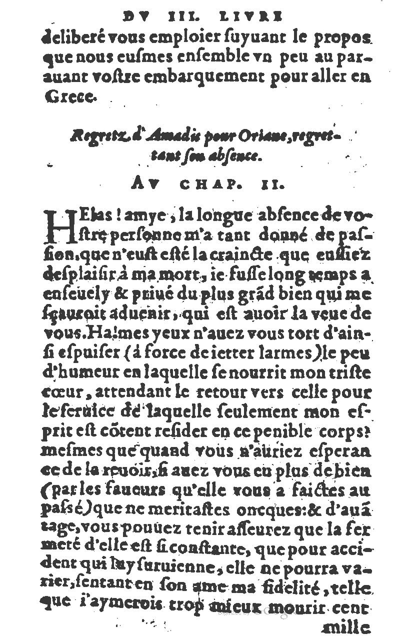 1582 - Jean Huguetan - Trésor des Amadis T. 1 - BM Lyon