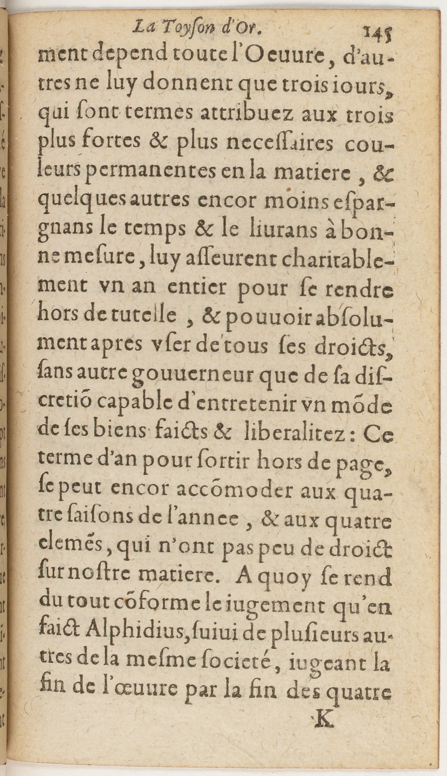 1612 - Charles Sevestre - Toison d’or ou la fleur des Trésors - BnF
