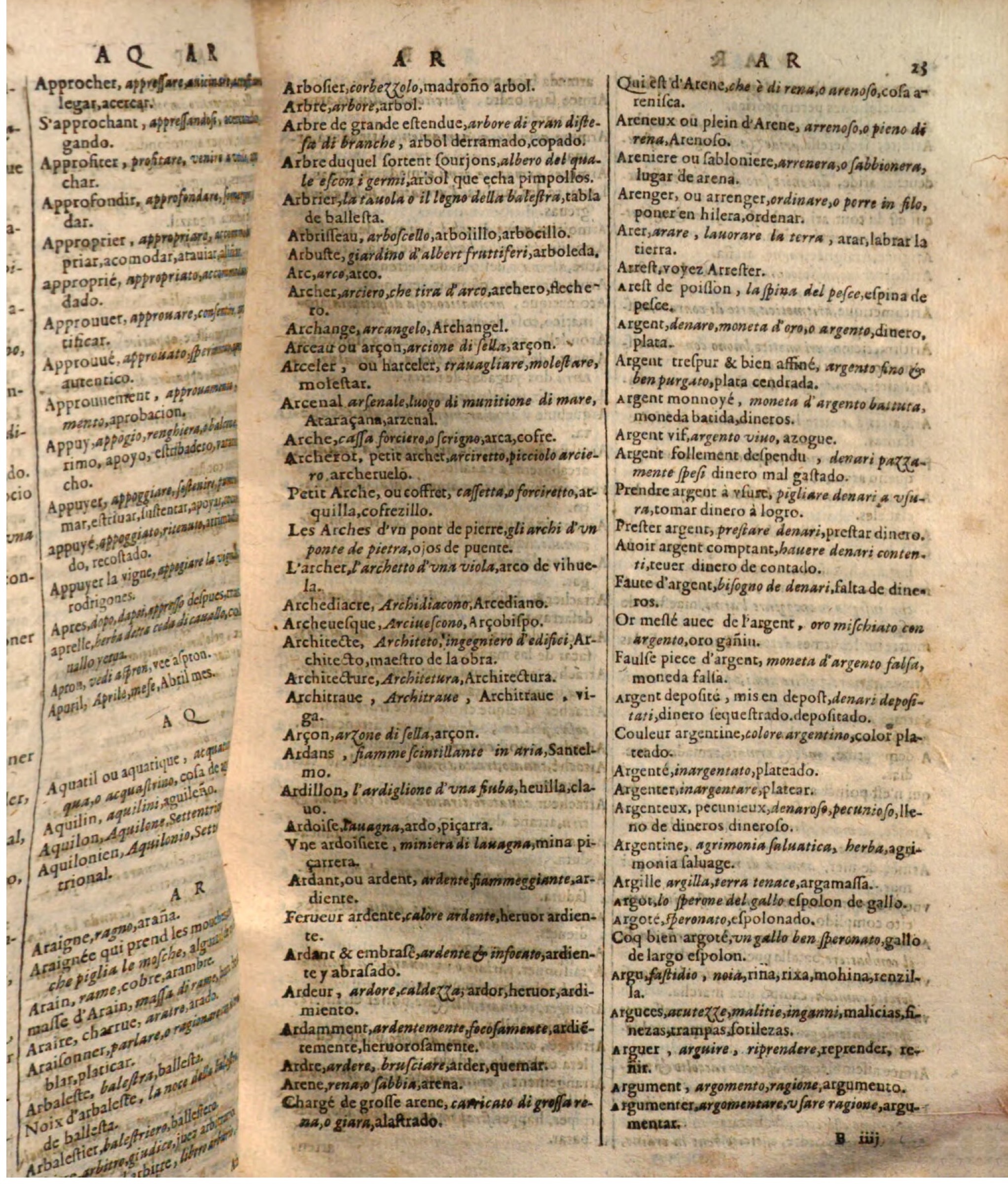 1644 - Jacques Crespin - Trésor des trois langues - Passau 1644 - Jacques Crespin - Trésor des trois langues - Passau