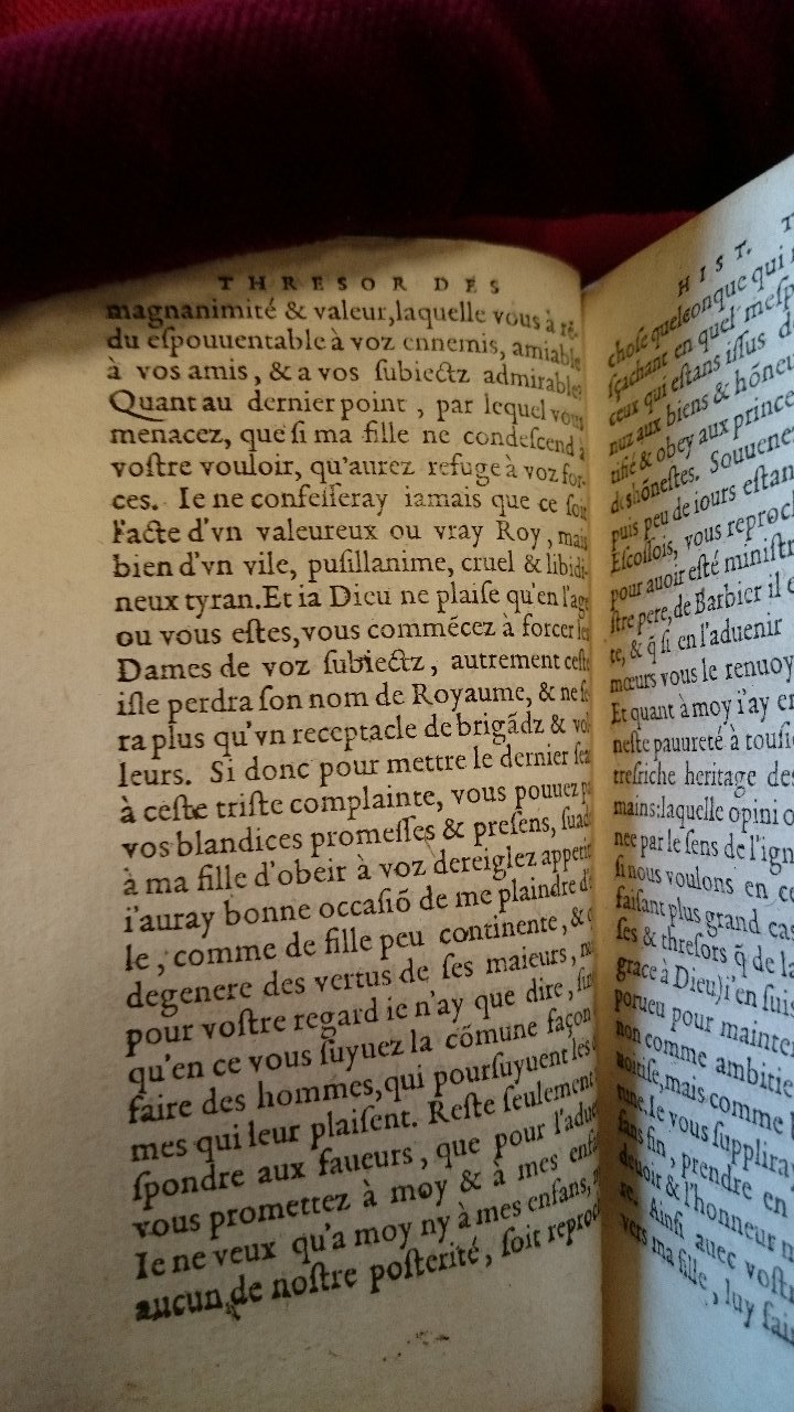 1581 - Pierre Le Voirier et Gervais Mallot - Trésor des histoires tragiques - BnF Richelieu