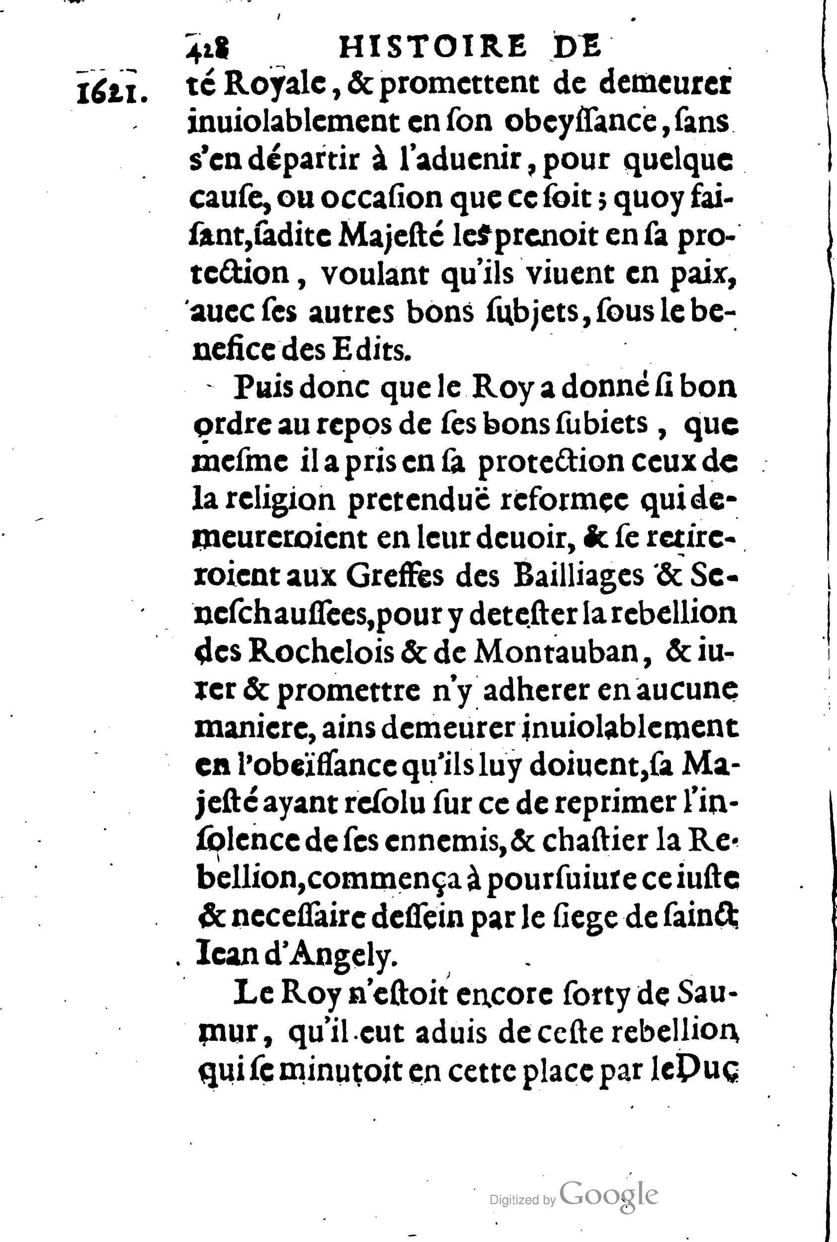 1623 - Joseph Bouillerot - Trésor de l’histoire générale de notre temps - BM Lyon