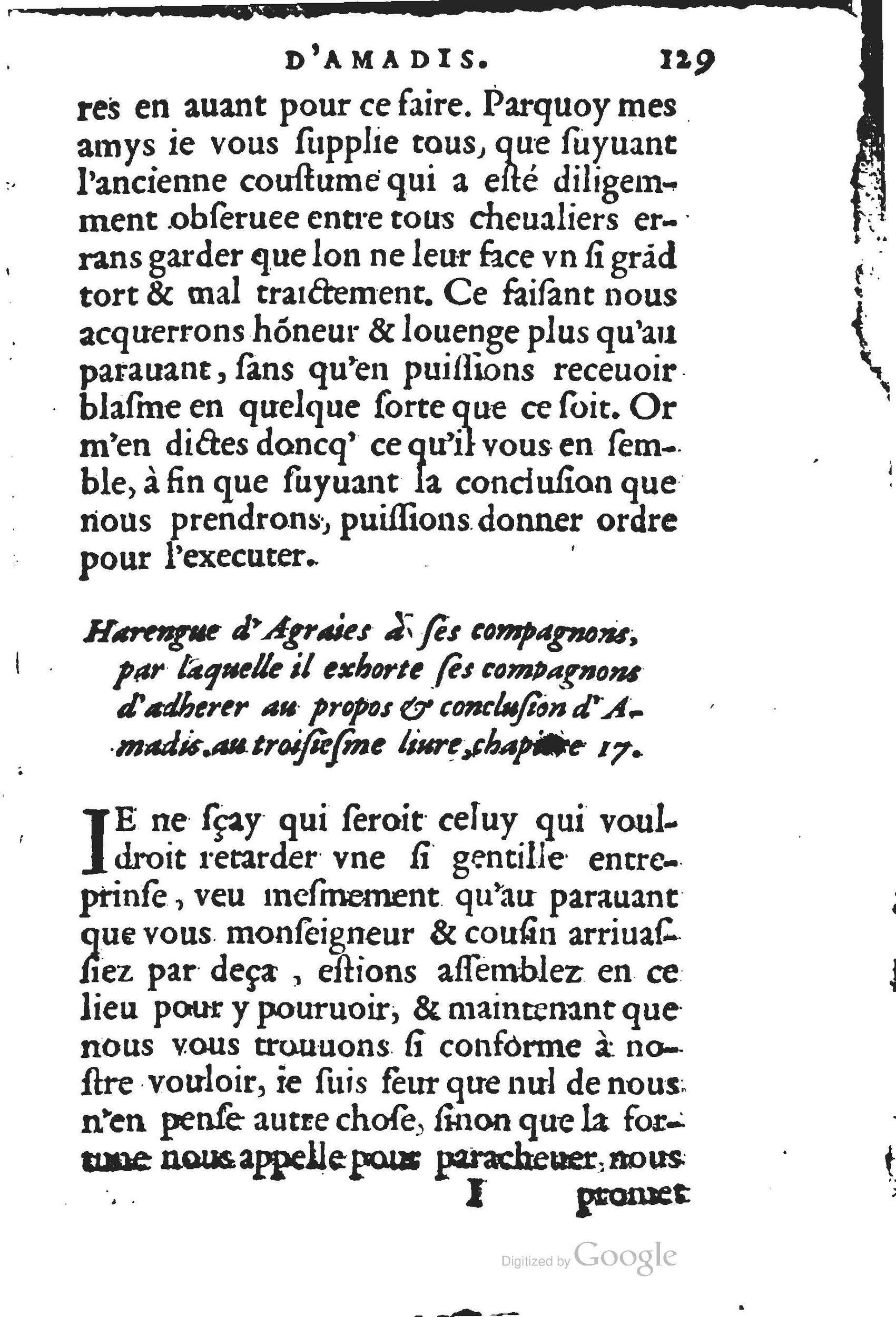 1560 - Jean d’Ogerolles et Gabriel Cotier Lyon - Trésor des Amadis - BSB Munich