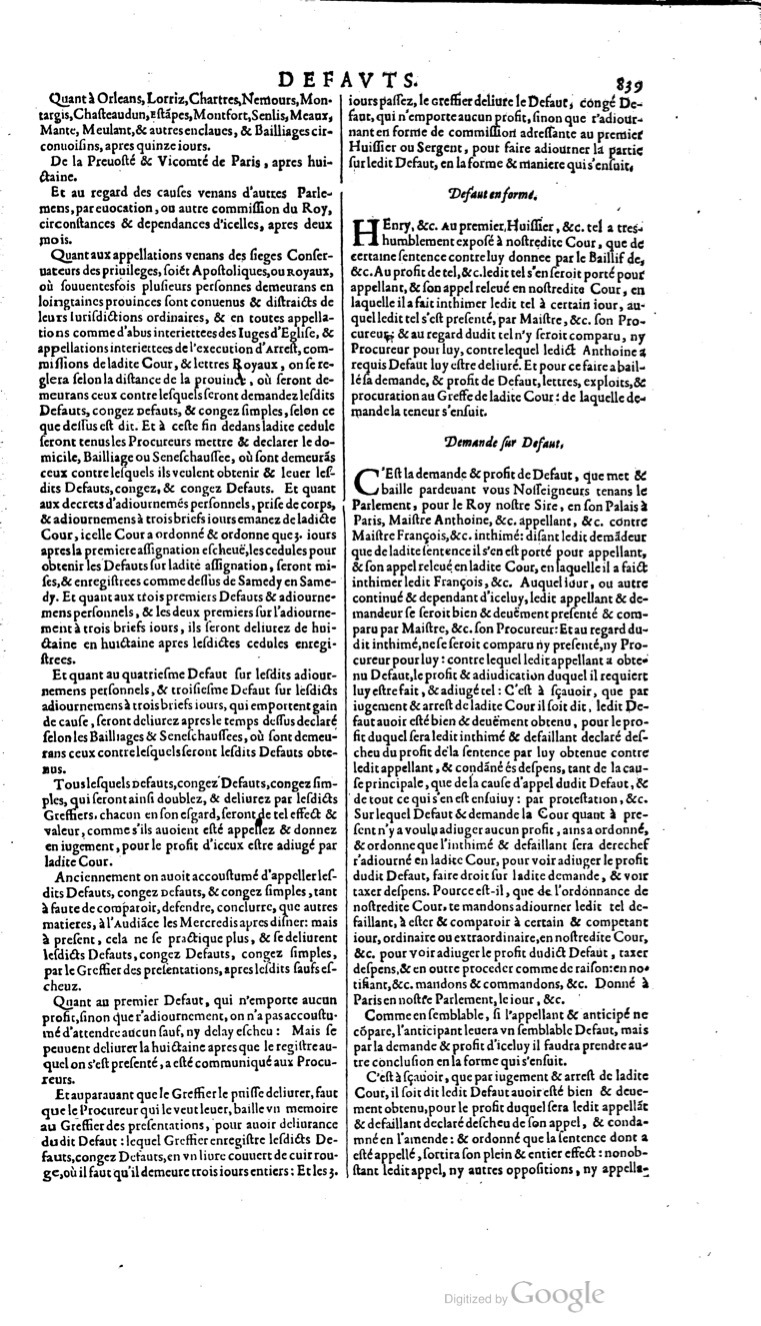 1629 - Veuve Nicolas Buon - Trésor du droit français (21754 T. 1) - BM Lyon