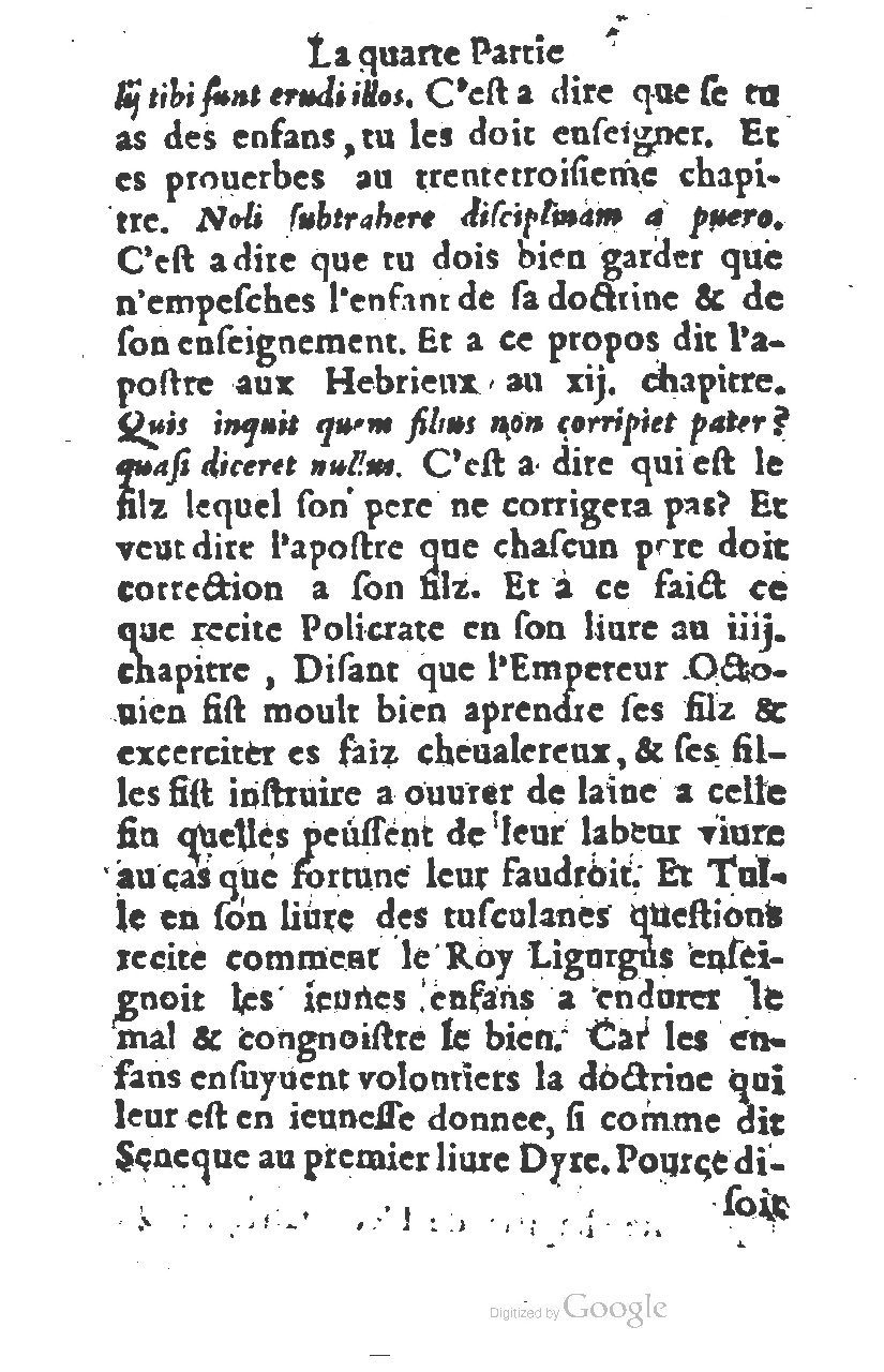 1573 - Benoît Rigaud - Trésor de sapience et fleur de toute bonté - BM Lyon