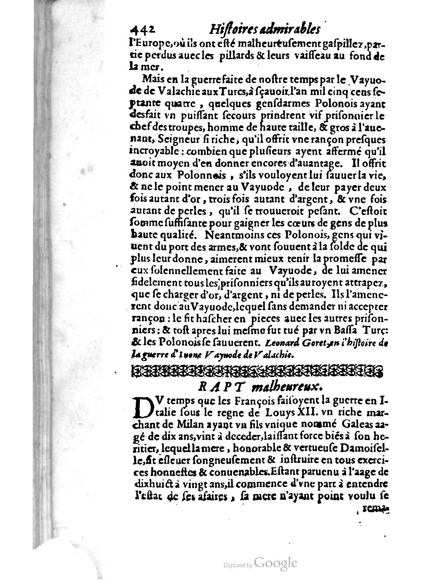 1620 - Samuel Crespin - Trésor d’histoires admirables et mémorables - BCU Lausanne