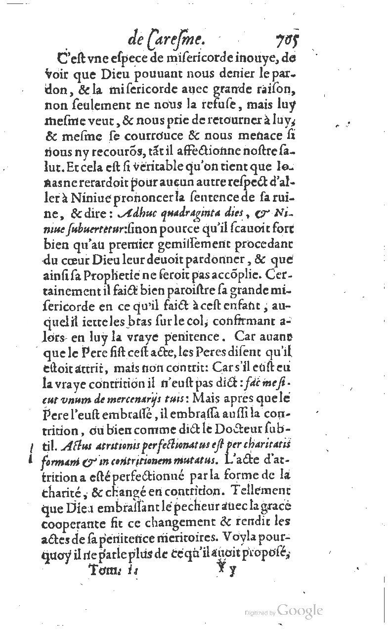 1607 - Nicolas Du Fossé - Trésor quadragésimal - T 01 - BM Lyon