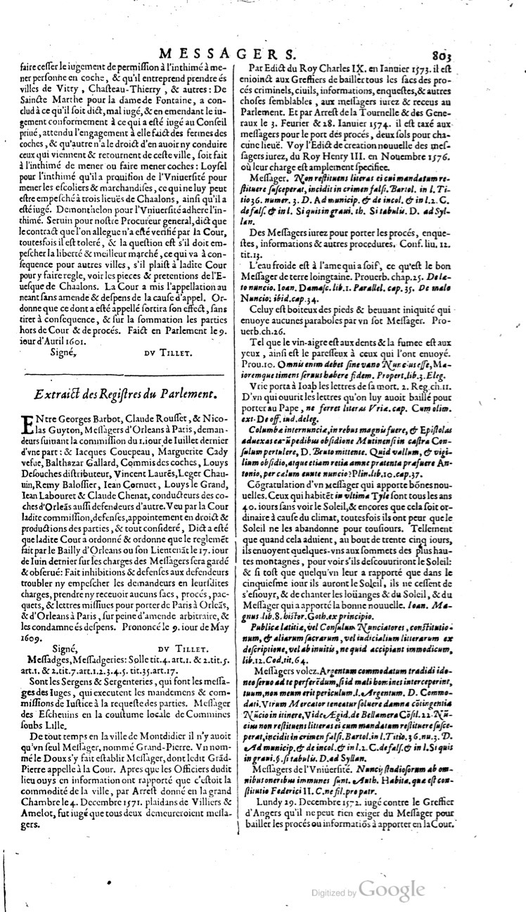 1629 - Veuve Nicolas Buon - Trésor du droit français (21754 T. 2) - BM Lyon