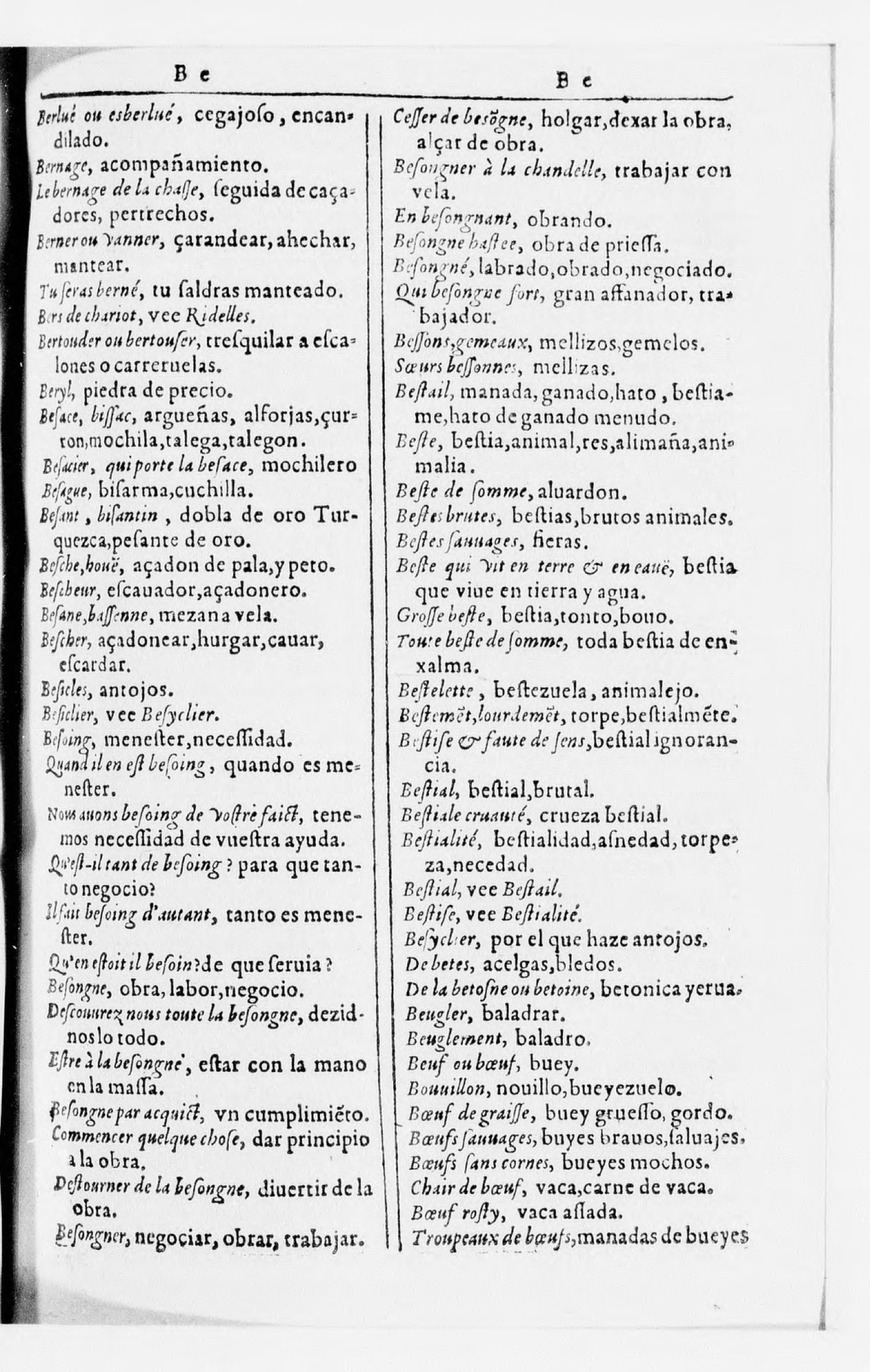 1616 - Veuve Marc Orry - Trésor des deux langues espagnole et française (Seconde partie) - BnF 1616 - Veuve Marc Orry - Trésor des deux langues espagnole et française (Seconde partie) - BnF