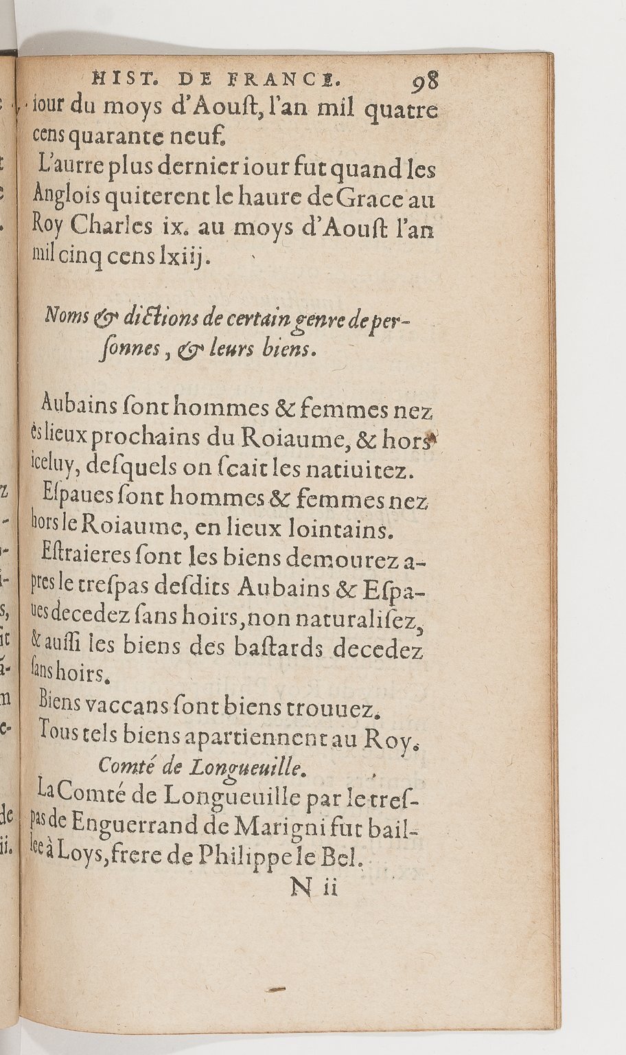 1583 - Galiot Corrozet - Trésor des histoires de France - BnF
