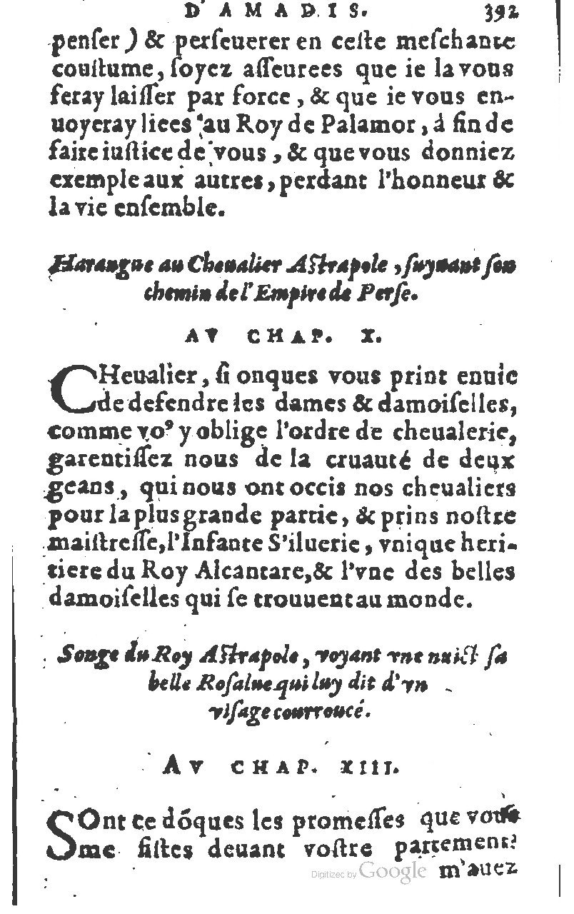 1582 - Jean Huguetan - Trésor des Amadis T. 1 - BM Lyon