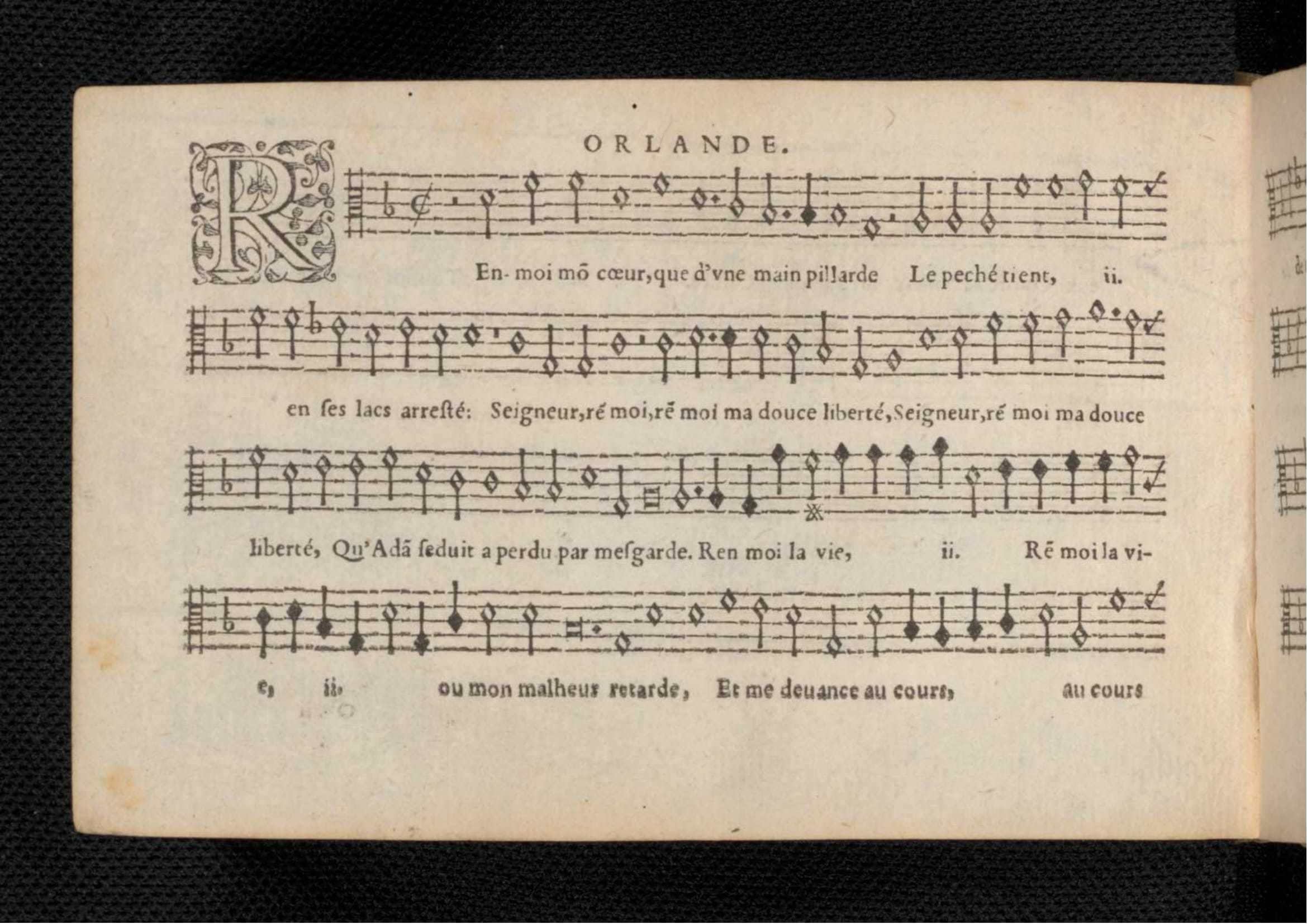 1576 - [Pierre de Saint-André] - Trésor de musique d’Orlande de Lassus Tenor - KBR Bruxelles