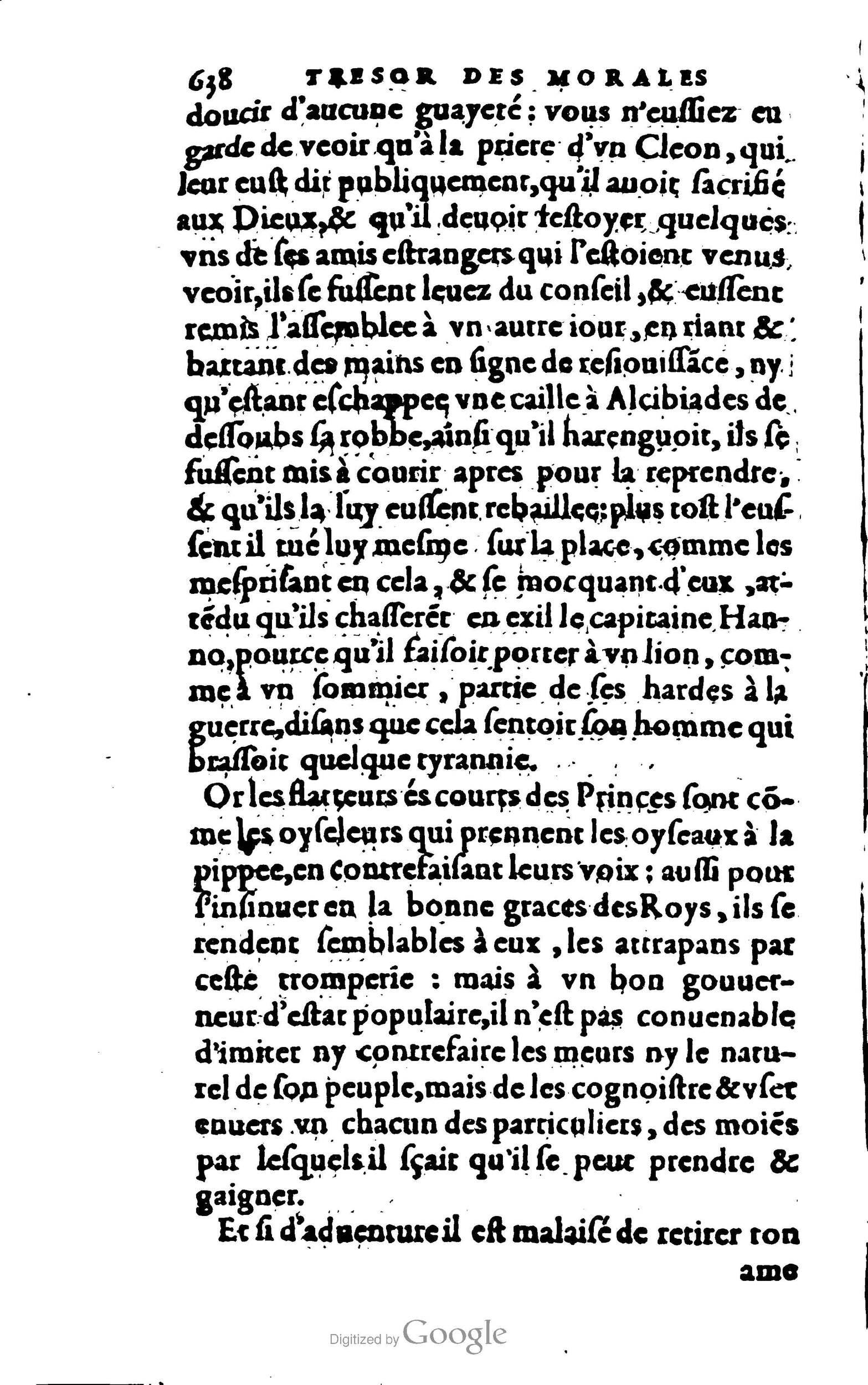 1578 - Jean Poupy - Trésor des morales de Plutarque - BSB Munich