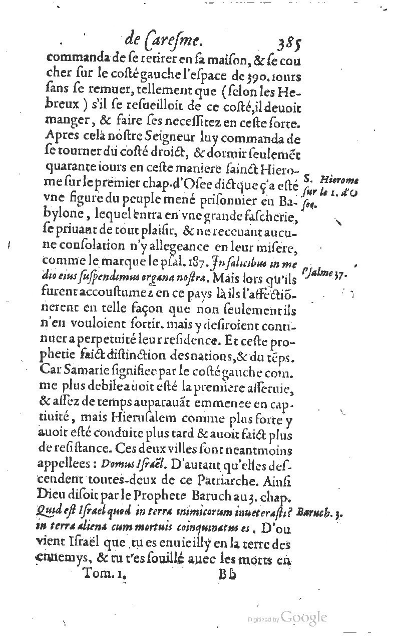 1607 - Nicolas Du Fossé - Trésor quadragésimal - T 01 - BM Lyon