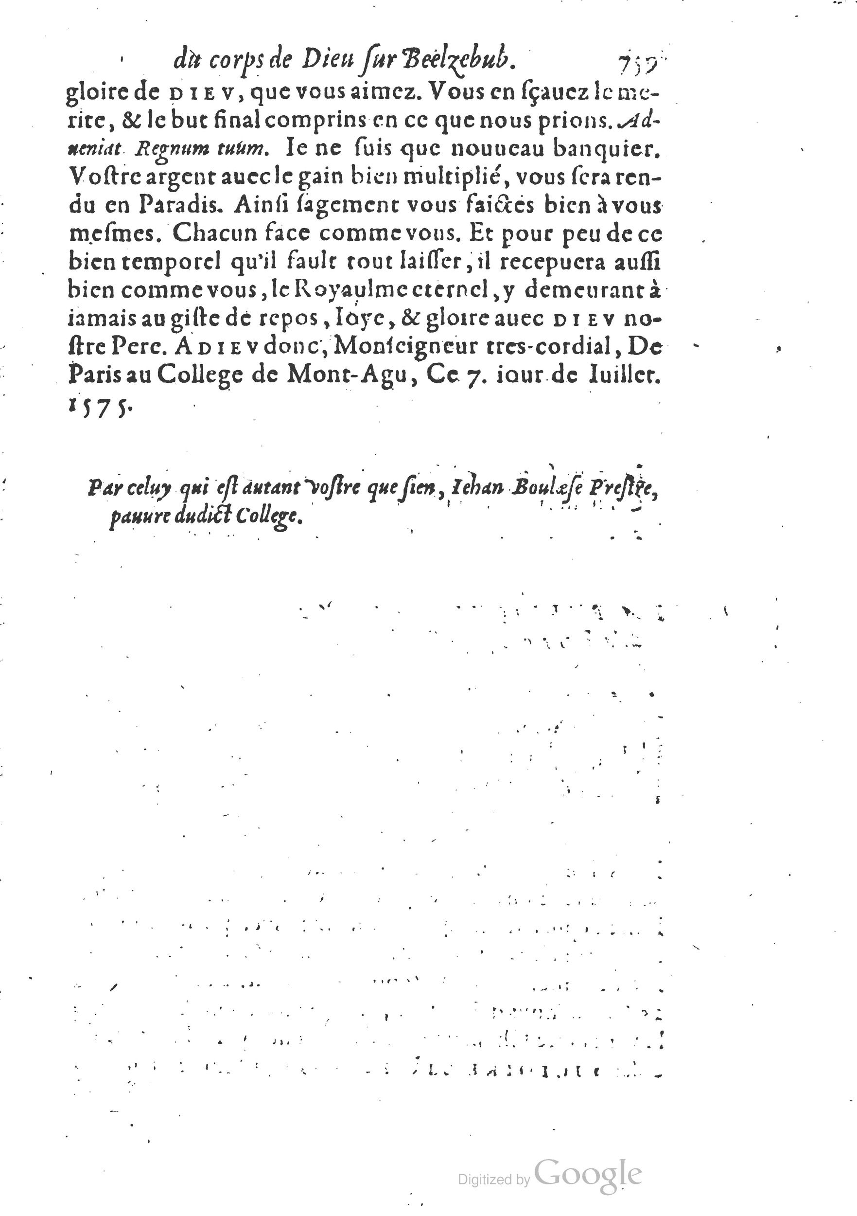 1578 - Nicolas Chesneau - Trésor et entière histoire de la triomphante victoire du corps de Dieu sur l’esprit malin - British Library 1578 - Nicolas Chesneau - Trésor et entière histoire de la triomphante victoire du corps de Dieu sur l’esprit malin - British Library