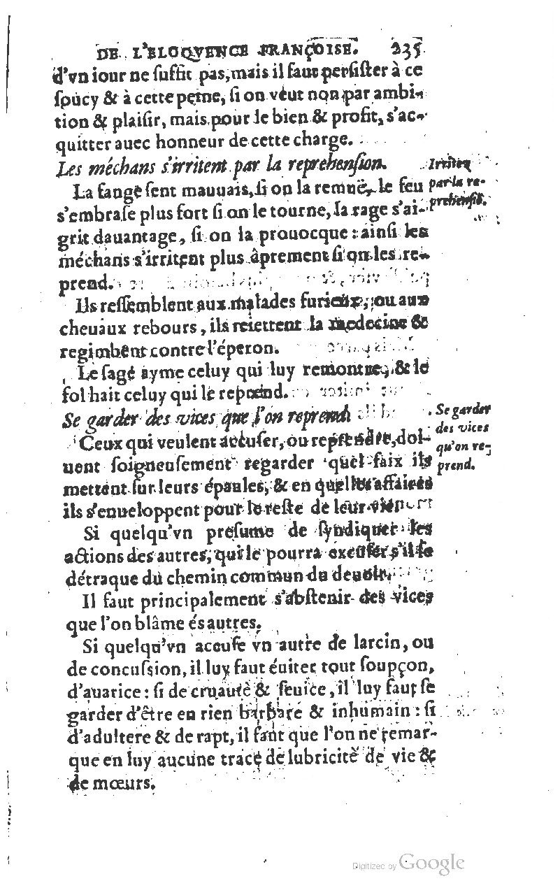 1610 - Louis Coste - Trésor de l’éloquence française (Seconde partie) - BM Lyon