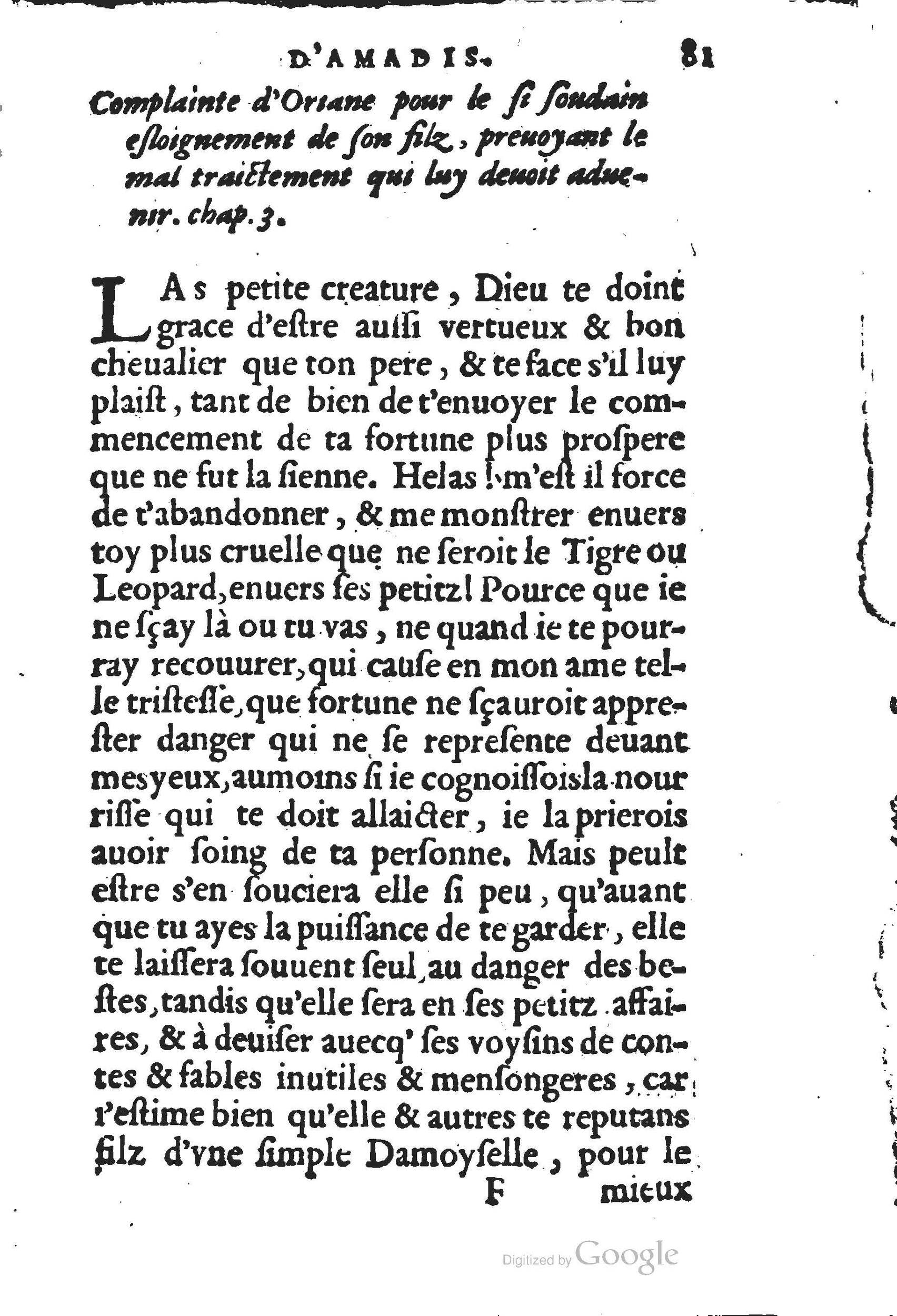 1560 - Jean d’Ogerolles et Gabriel Cotier Lyon - Trésor des Amadis - BSB Munich