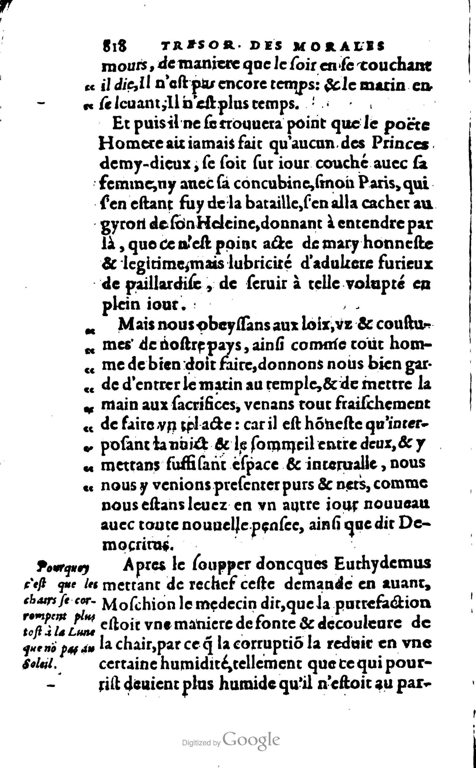 1578 - Jean Poupy - Trésor des morales de Plutarque - BSB Munich