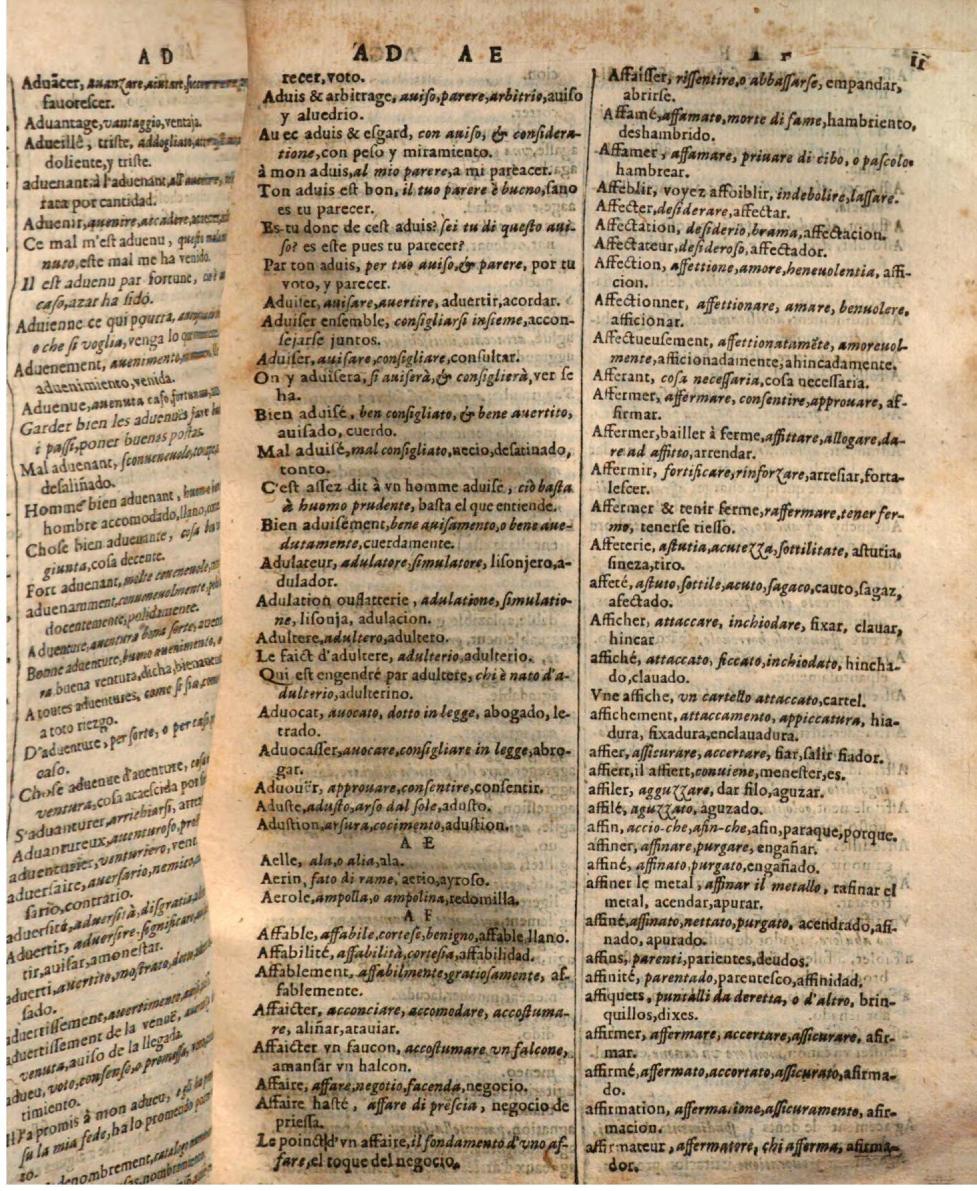 1644 - Jacques Crespin - Trésor des trois langues - Passau