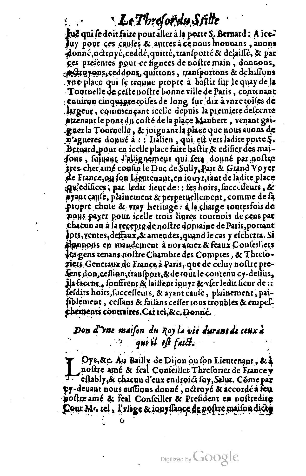 1614 - Jean Richer - Trésor du nouveau style et protocole de la chancellerie de France - BSB Munich