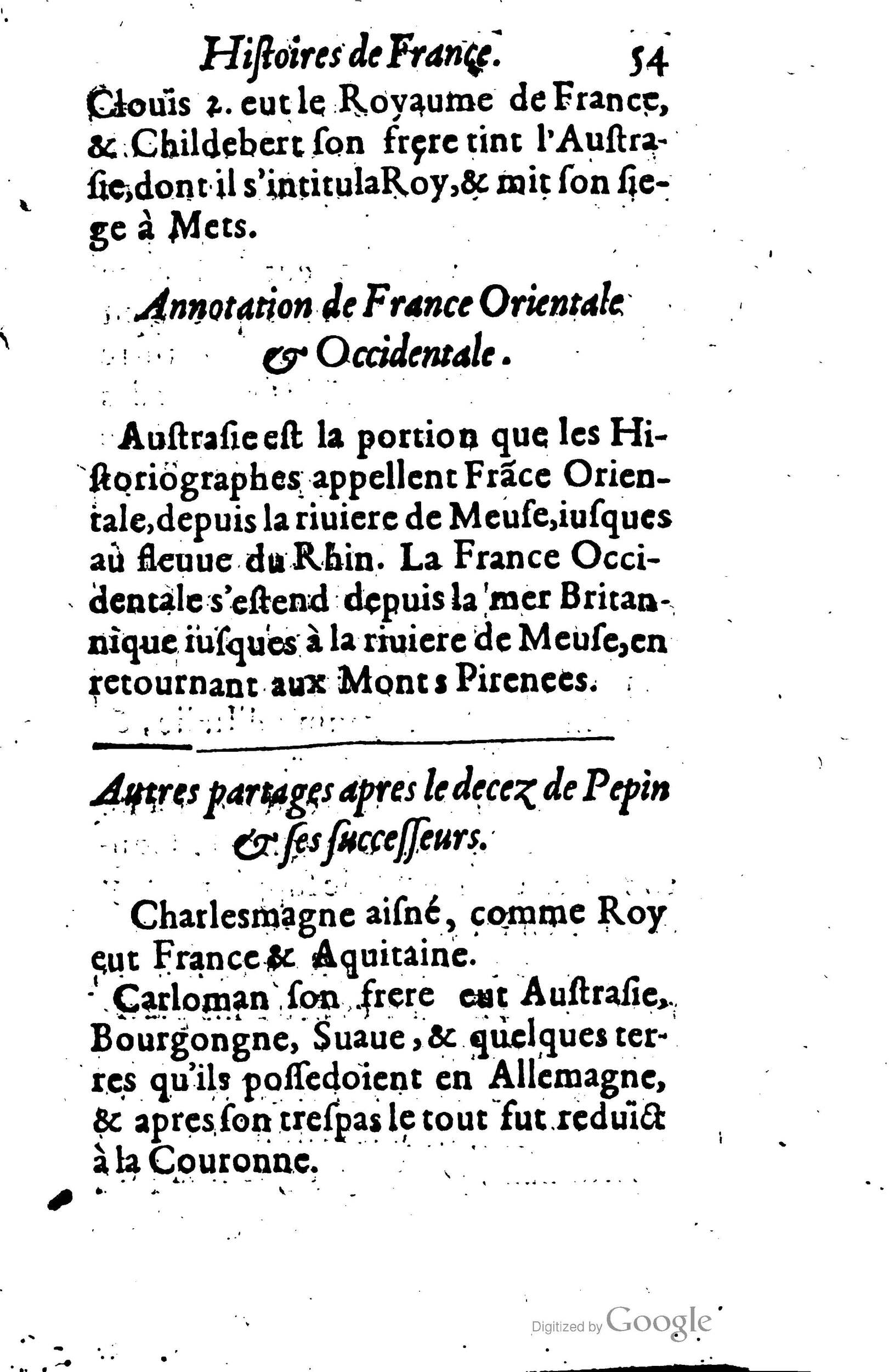 1619 - Jean Corrozet - Trésor des histoires de France - BSB Munich