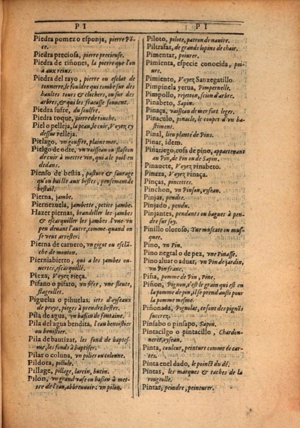 1607 - Marc Orry - Trésor des deux langues espagnole et française (Première et Seconde parties) - ÖNB Wien