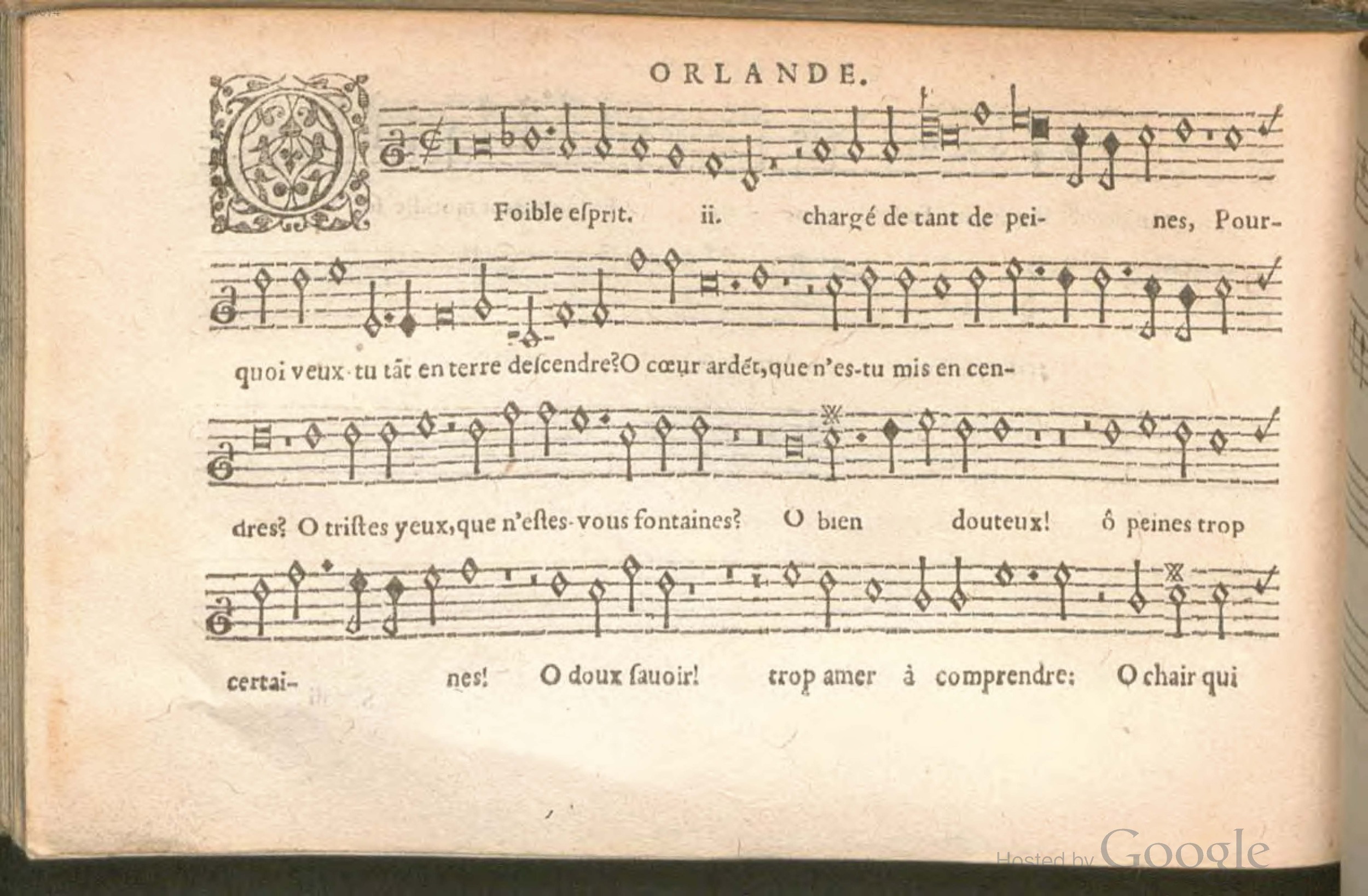 1576 - [Pierre de Saint-André] - Trésor de musique d’Orlande de Lassus Superius - BSB Munich