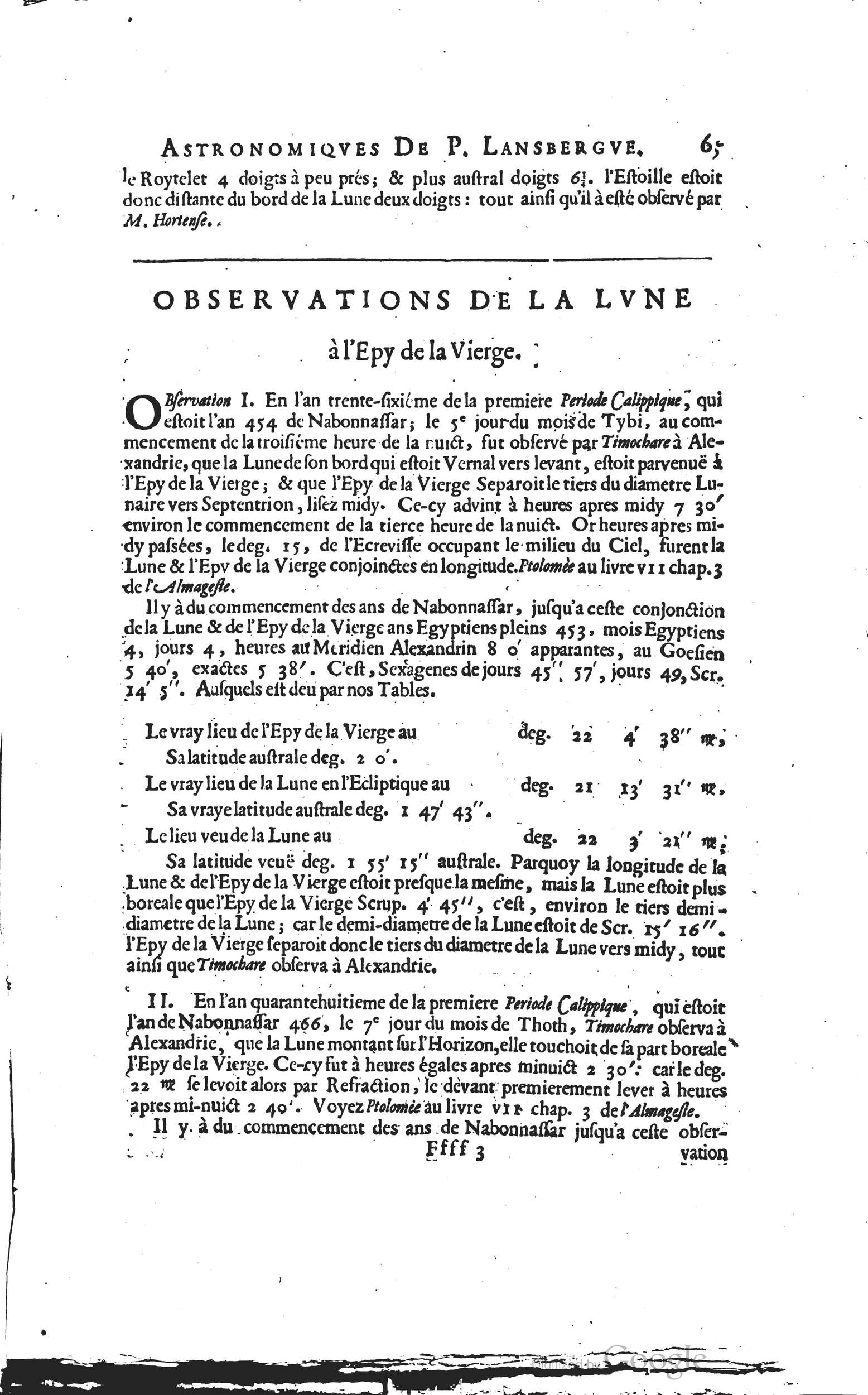1634 - Zacharie Roman - Les Tables perpétuelles - Universiteit Leiden