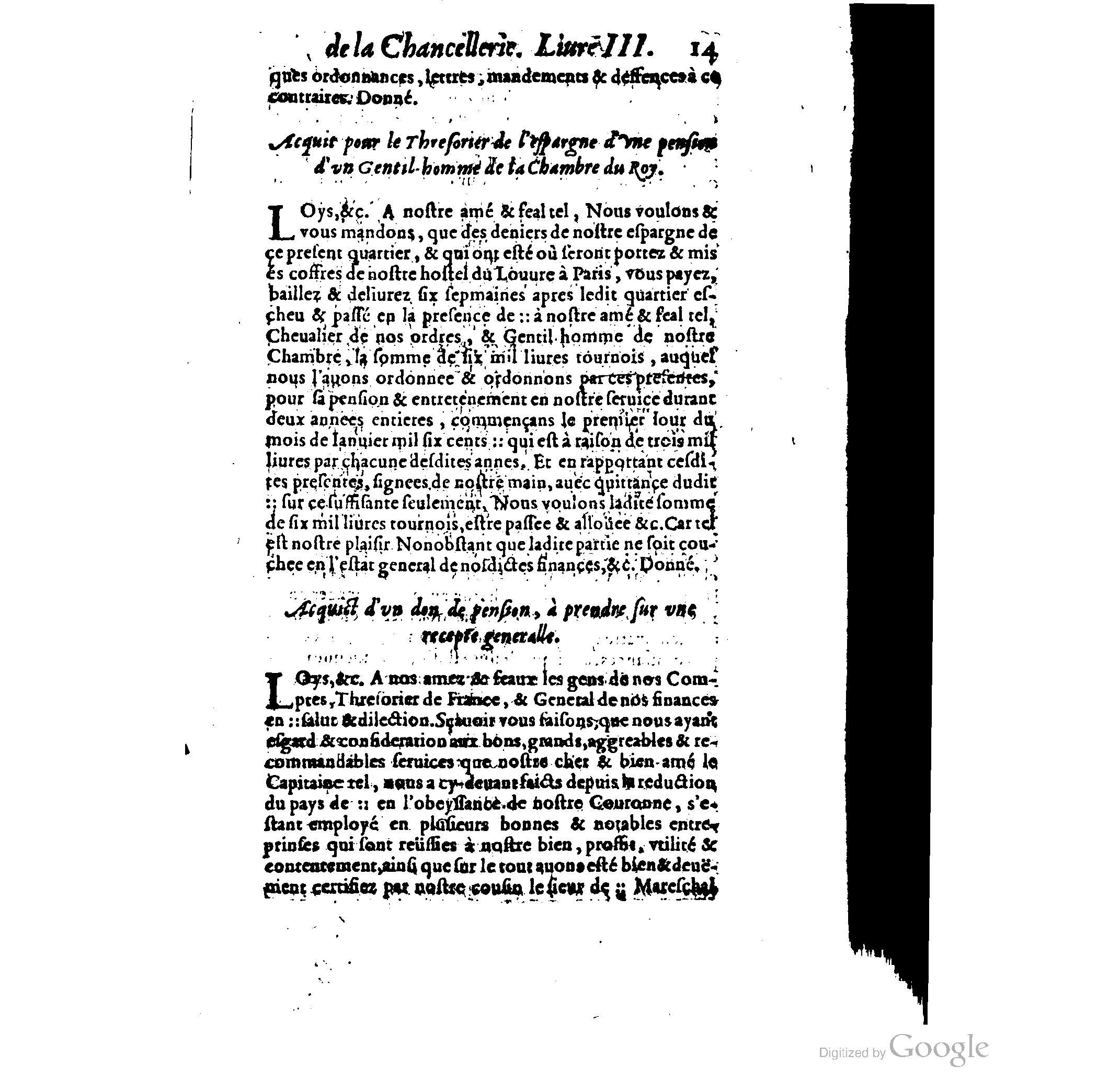 1614 - Jean Richer - Trésor du nouveau style et protocole de la chancellerie de France - BSB Munich