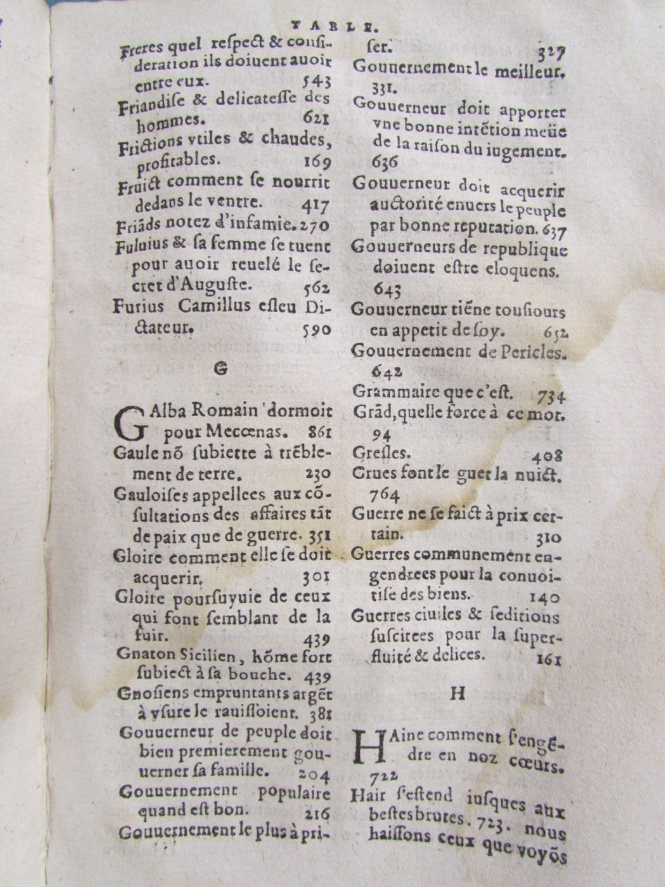 1578 - Jean Poupy - Trésor des morales de Plutarque - Vitré