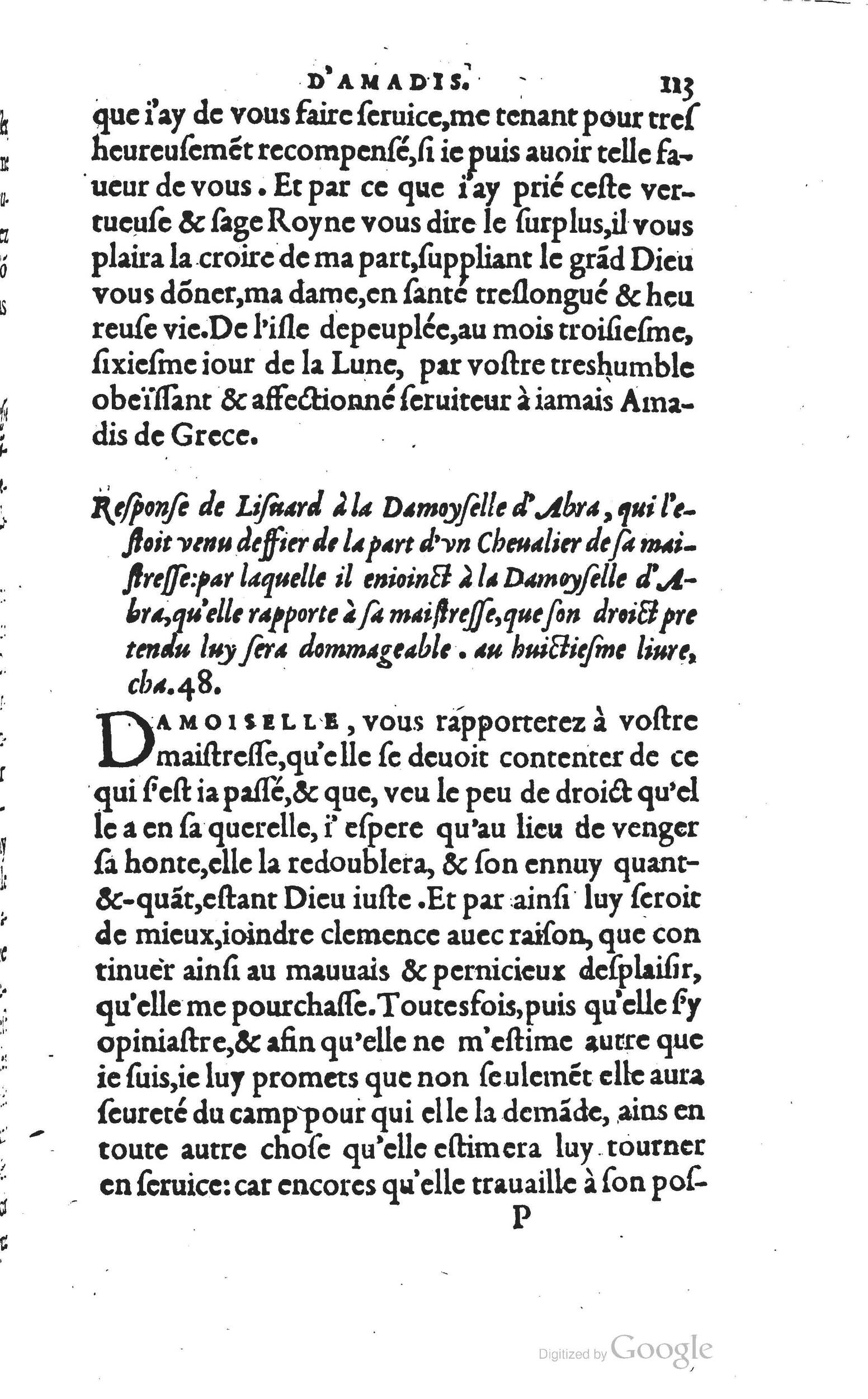 1560 - Vincent Sertenas et Gilles Robinot - Trésor des Amadis - British Library