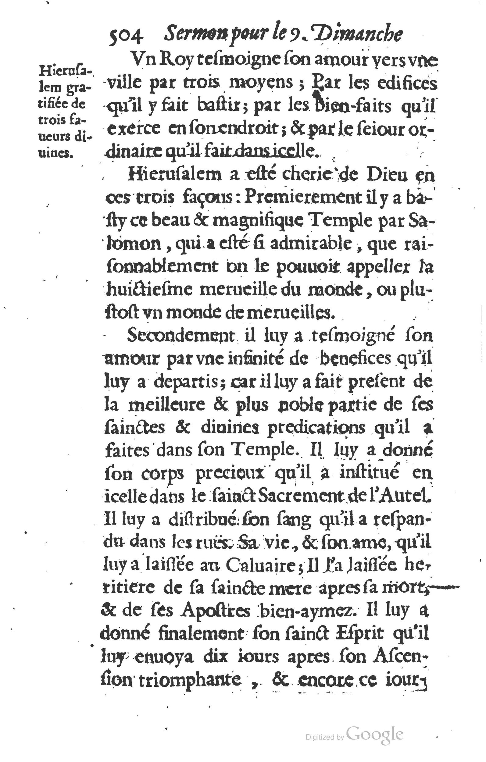 1629 - Manassés de Préaulx - Sermons ou Trésors de la piété chrétienne - BM Lyon