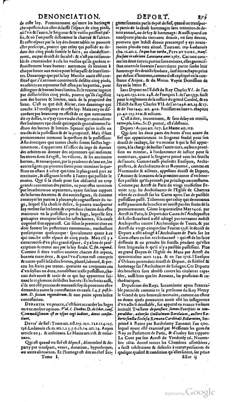 1629 - Veuve Nicolas Buon - Trésor du droit français (29620 T. 1) - BM Lyon