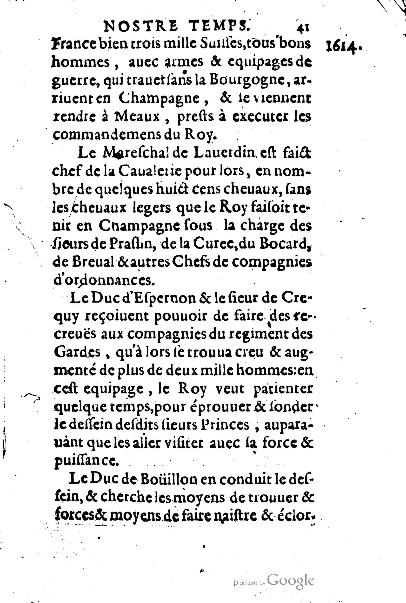 1623 - Joseph Bouillerot - Trésor de l’histoire générale de notre temps - BM Lyon