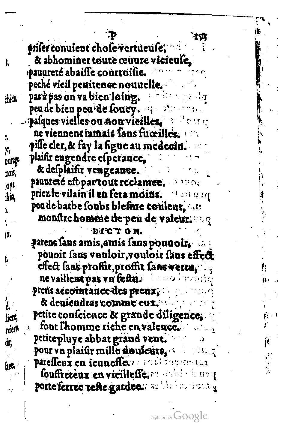 1582 - Nicolas Bonfons - Trésor des sentences dorées - BM Lyon