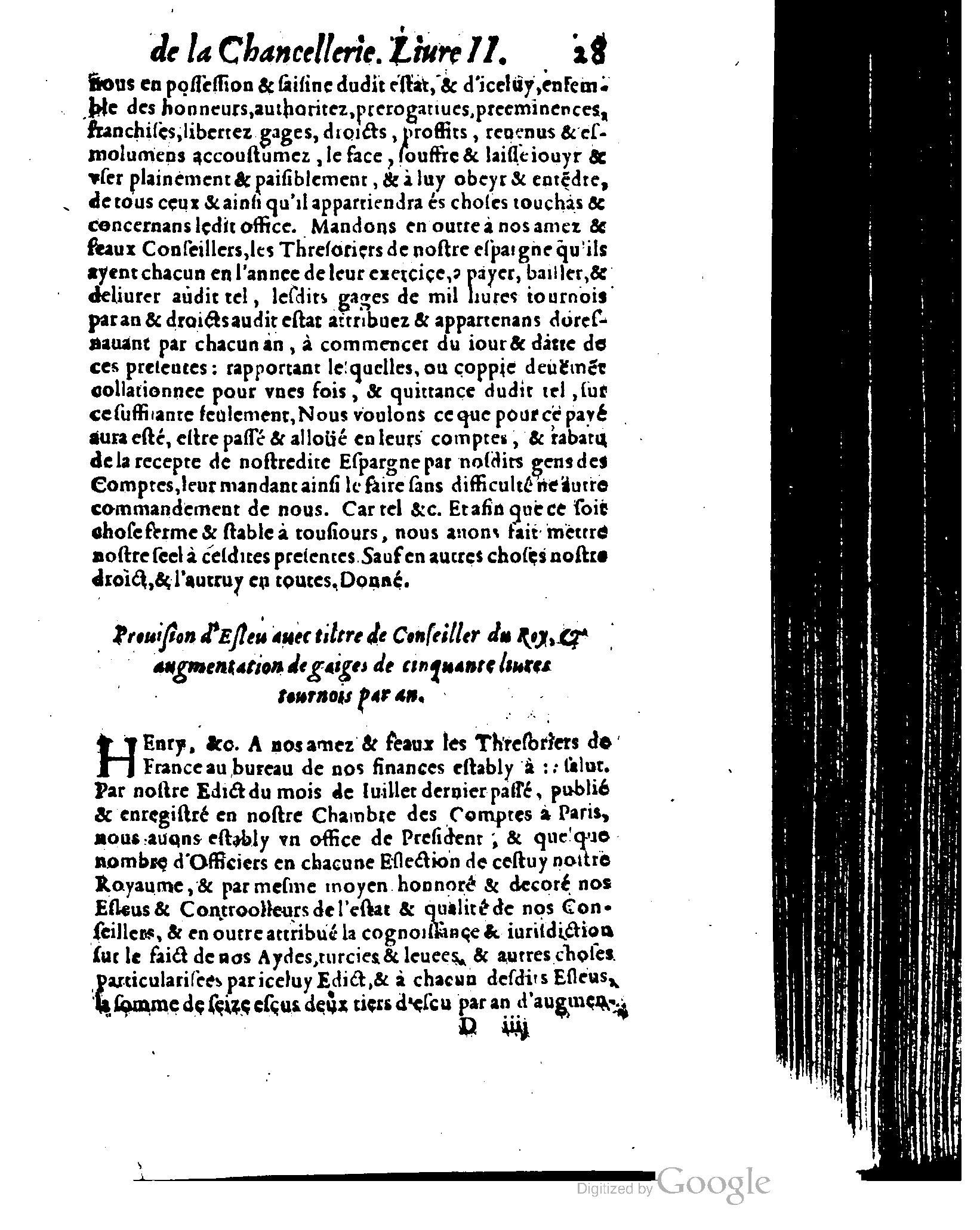 1614 - Jean Richer - Trésor du nouveau style et protocole de la chancellerie de France - BSB Munich