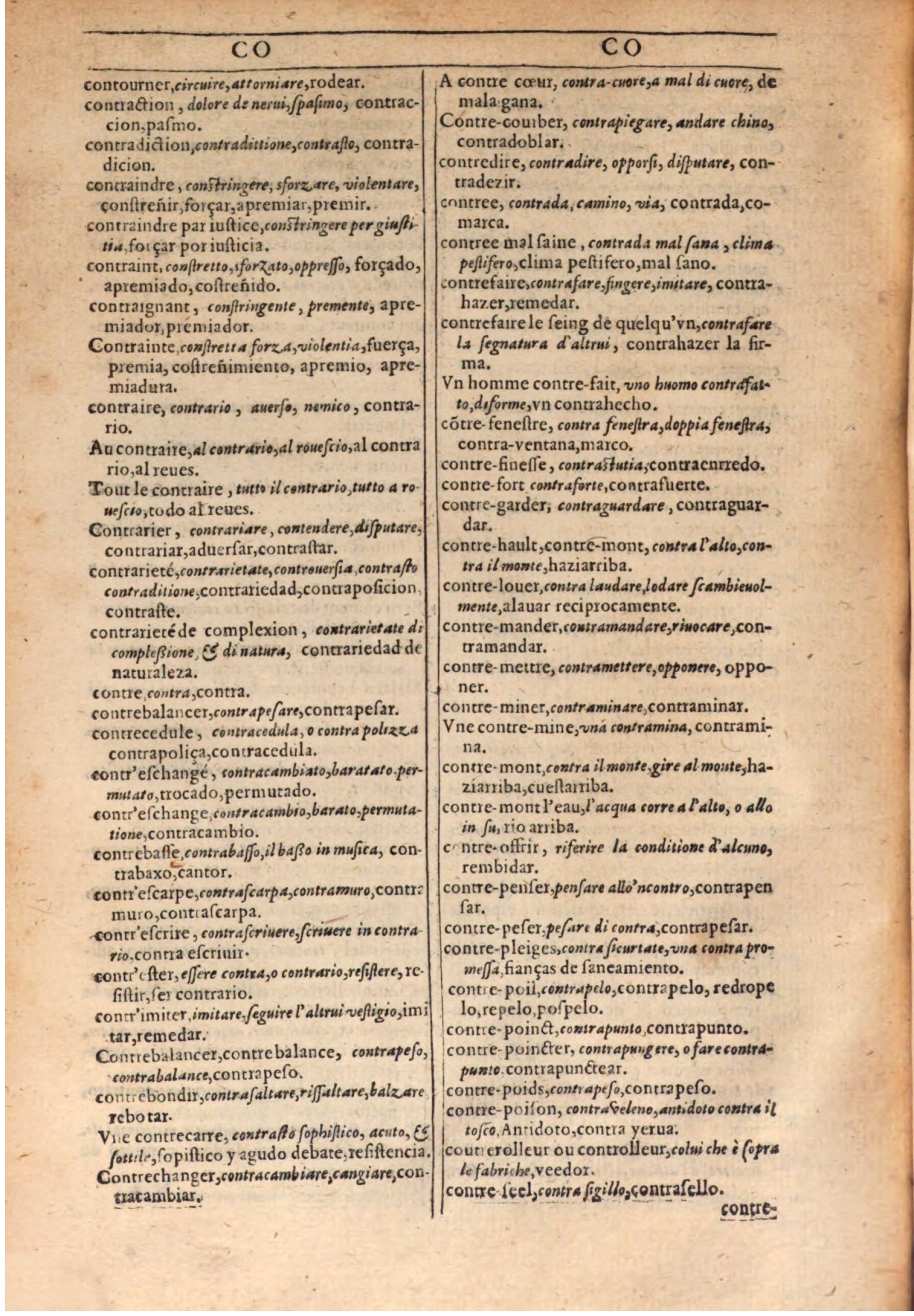 1609 - Philippe Albert et Alexandre Pernet - Trésor des trois langues française, italienne et espagnole (Seconde partie) - BSB Munich 1609 - Philippe Albert et Alexandre Pernet - Trésor des trois langues française, italienne et espagnole (Seconde partie) - BSB Munich