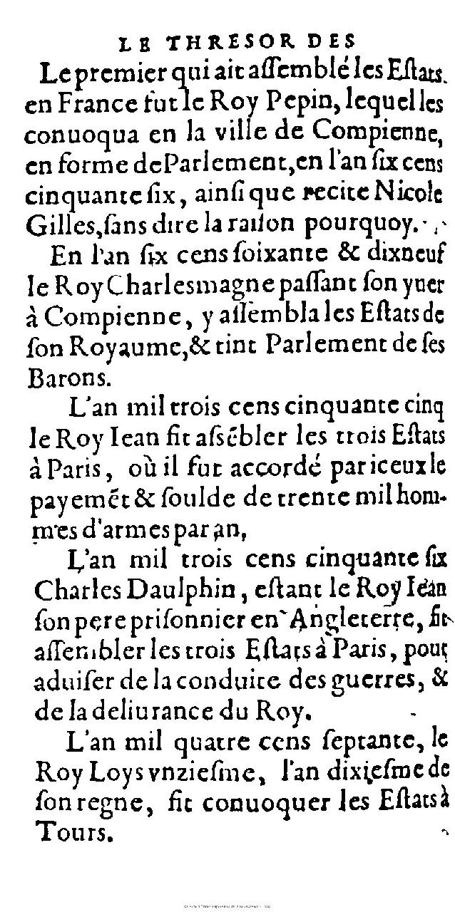 1603 - Galiot Corrozet - Trésor des histoires de France - Michigan