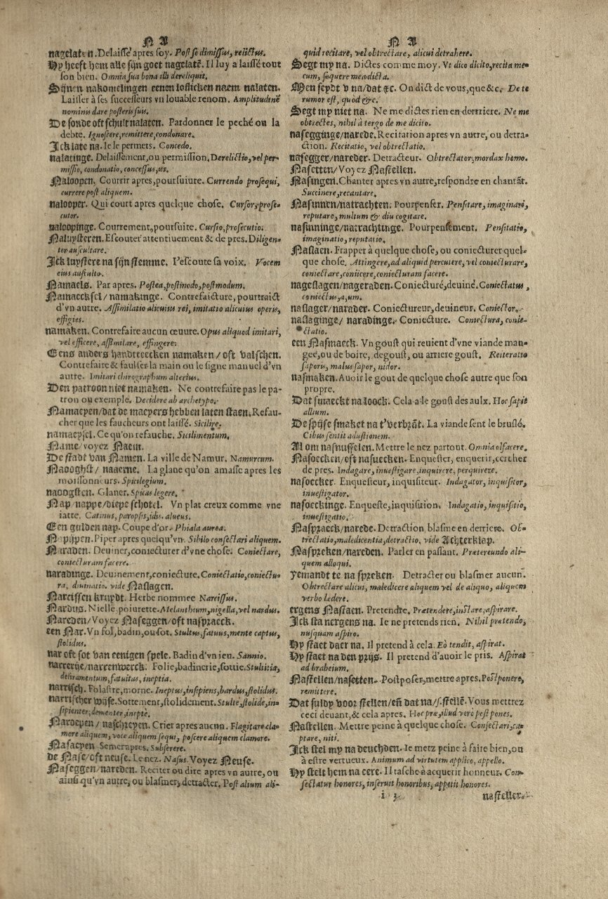 1573 - Christophe Plantin - Trésor du langage bas-allemand - Greifswald