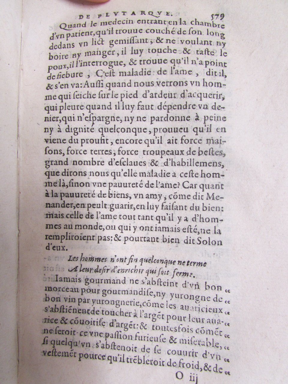 1578 - Jean Poupy - Trésor des morales de Plutarque - Vitré