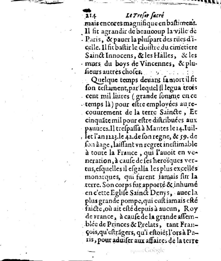 1636 - Jean Billaine - Trésor sacré ou inventaire des saintes reliques - British Library