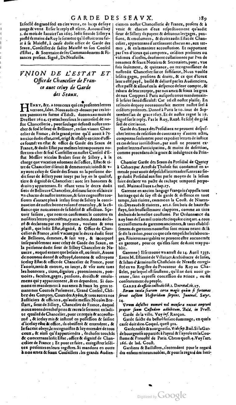 1629 - Veuve Nicolas Buon - Trésor du droit français (29620 T. 2) - BM Lyon