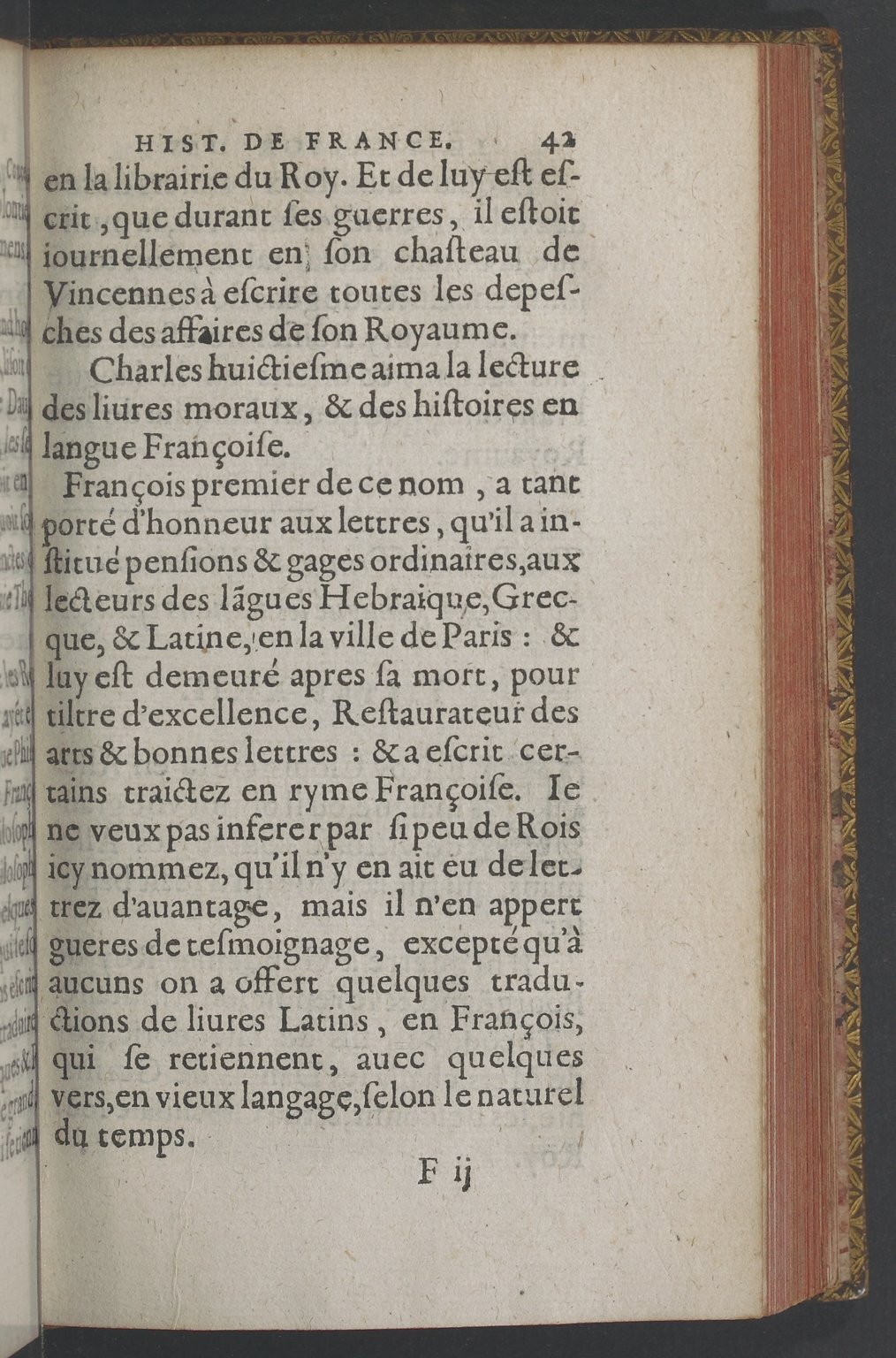 1603 - Galiot Corrozet - Trésor des histoires de France - BnF Tolbiac