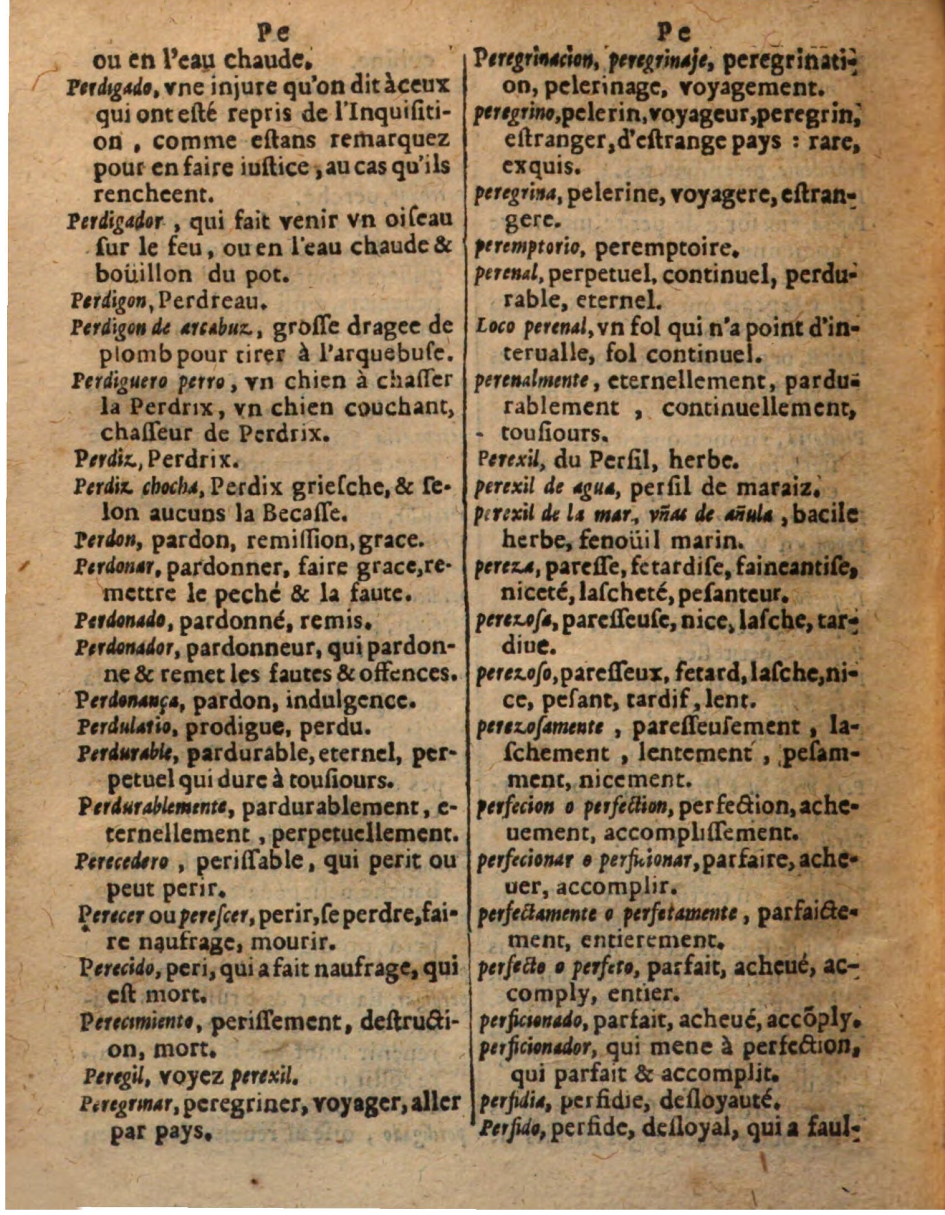 1625 - Hubert Antoine - Trésor des deux langues espagnole et française - Augsbourg