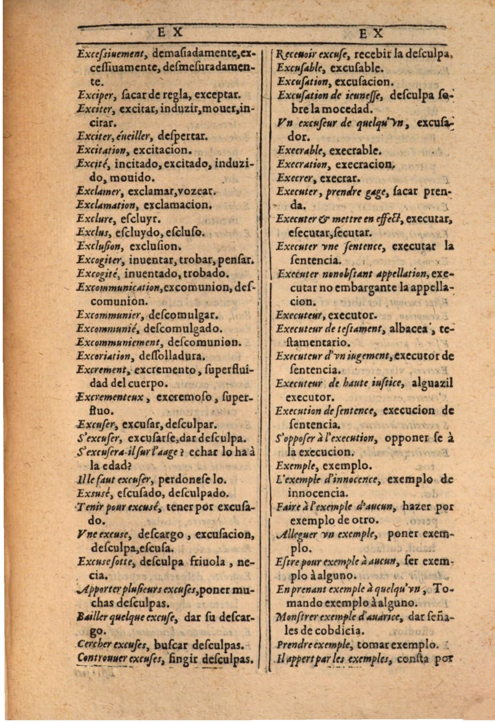 1607 - Marc Orry - Trésor des deux langues espagnole et française (Seconde partie) - BSB Munich