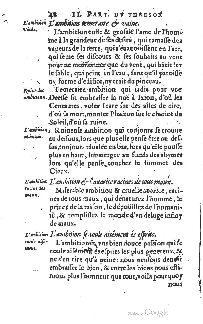 1610 - Louis Coste - Trésor de l’éloquence française (Seconde partie) - BM Lyon