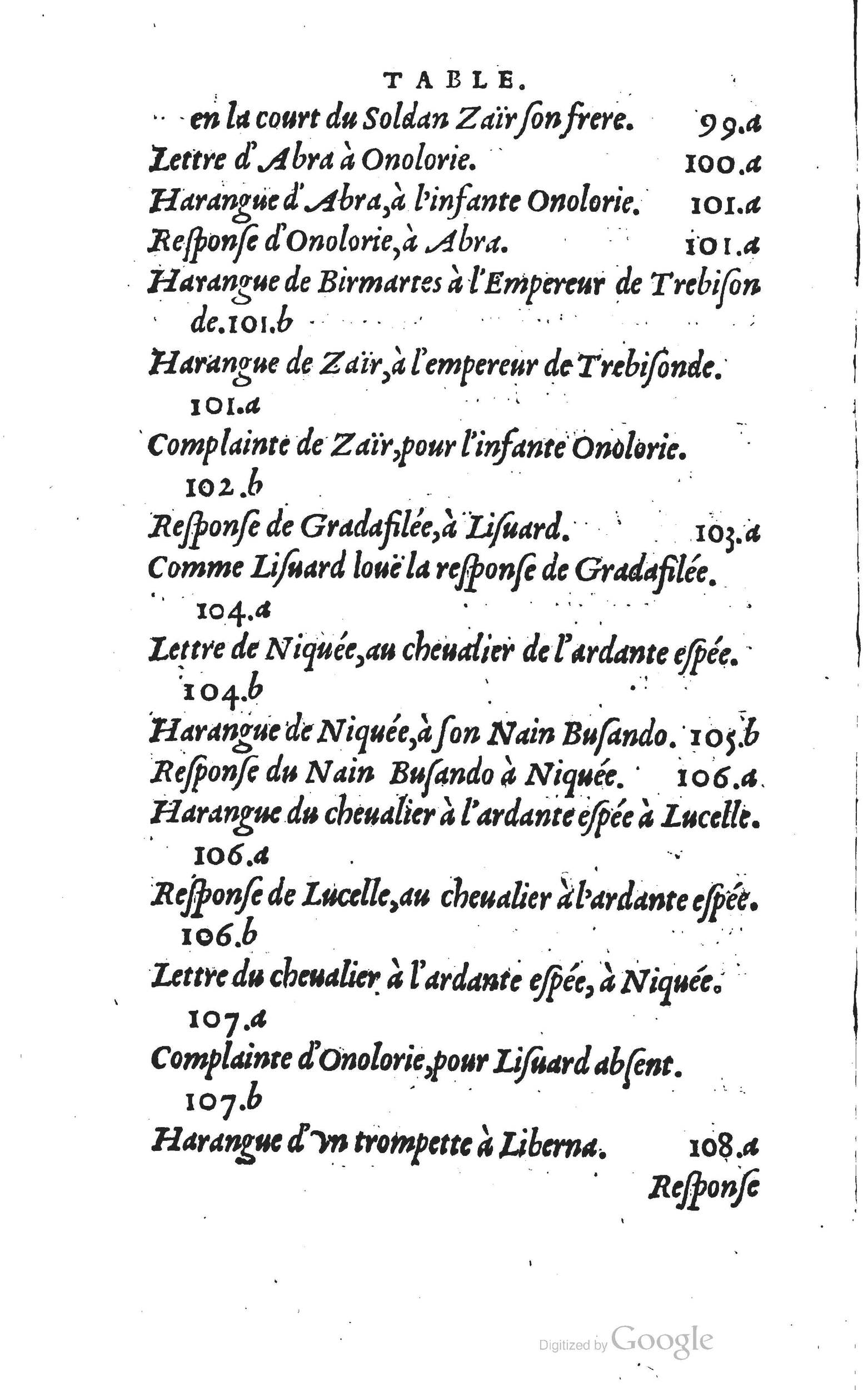 1560 - Vincent Sertenas et Gilles Robinot - Trésor des Amadis - British Library