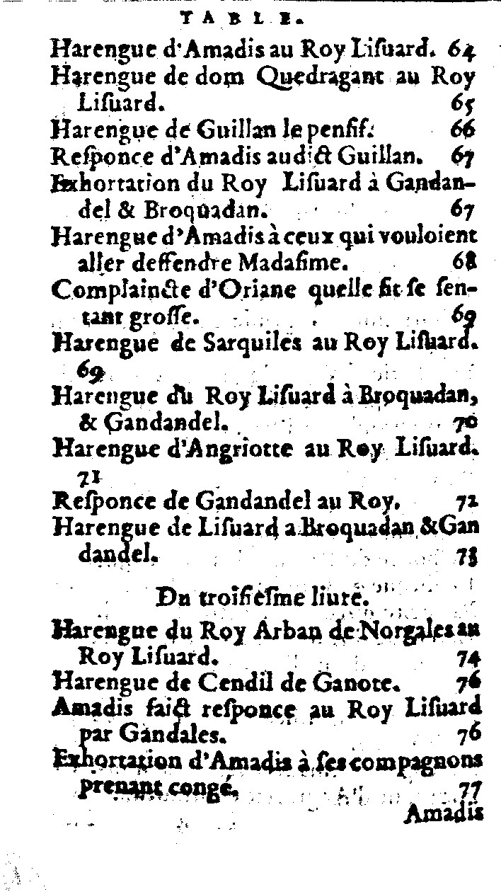 1562 - Jean d’Ogerolles et Gabriel Cotier - Trésor des Amadis - Lucerne 1562 - Jean d’Ogerolles et Gabriel Cotier - Trésor des Amadis - Lucerne