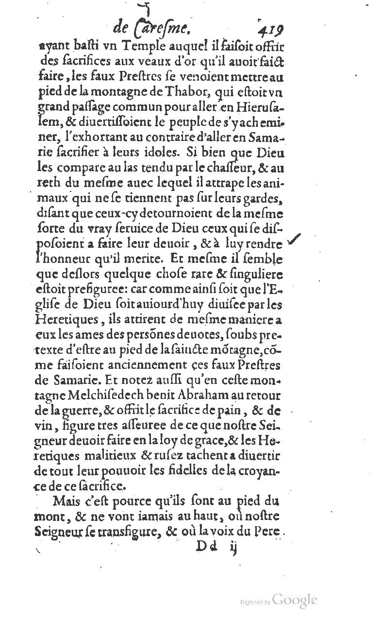 1607 - Nicolas Du Fossé - Trésor quadragésimal - T 01 - BM Lyon