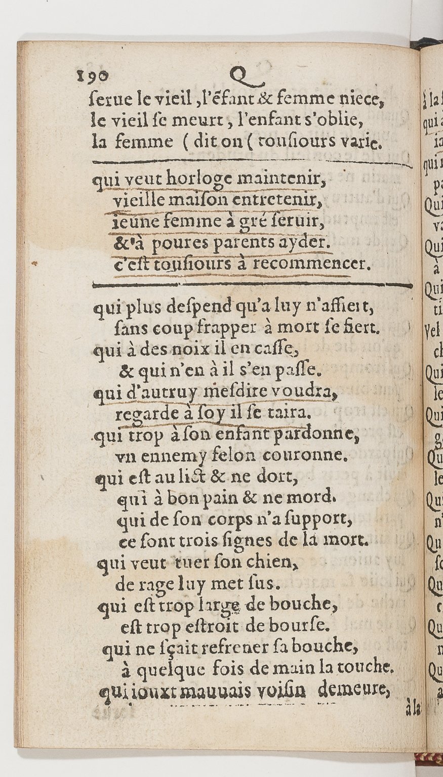 1577 - Jean d’Ogerolles - Trésor de sentences dorées - BnF Arsenal