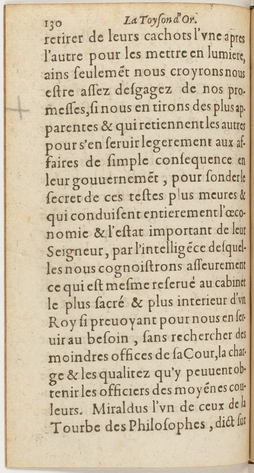 1612 - Charles Sevestre - Toison d’or ou la fleur des Trésors - BnF
